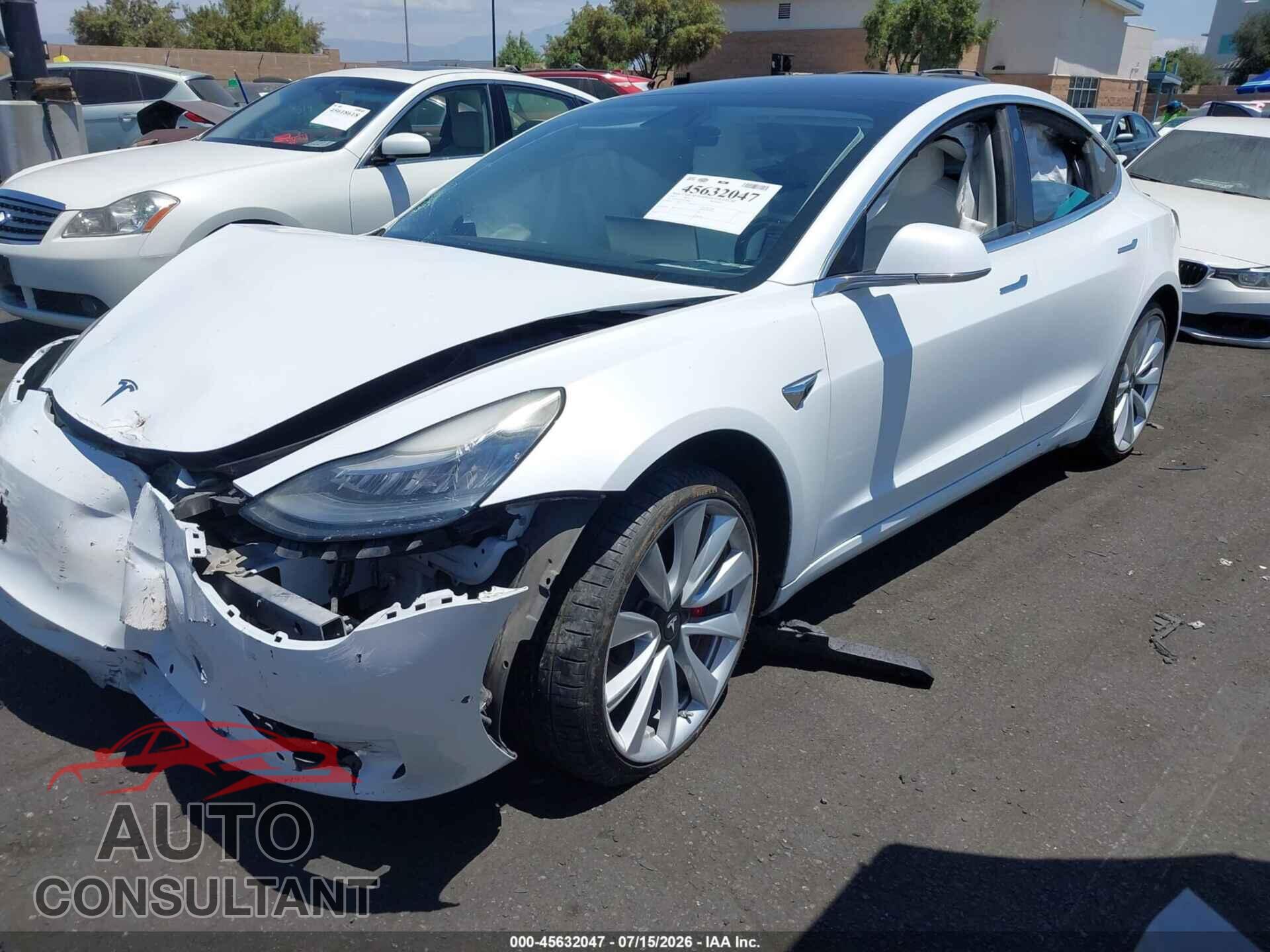 TESLA MODEL 3 2018 - 5YJ3E1EB7JF074646