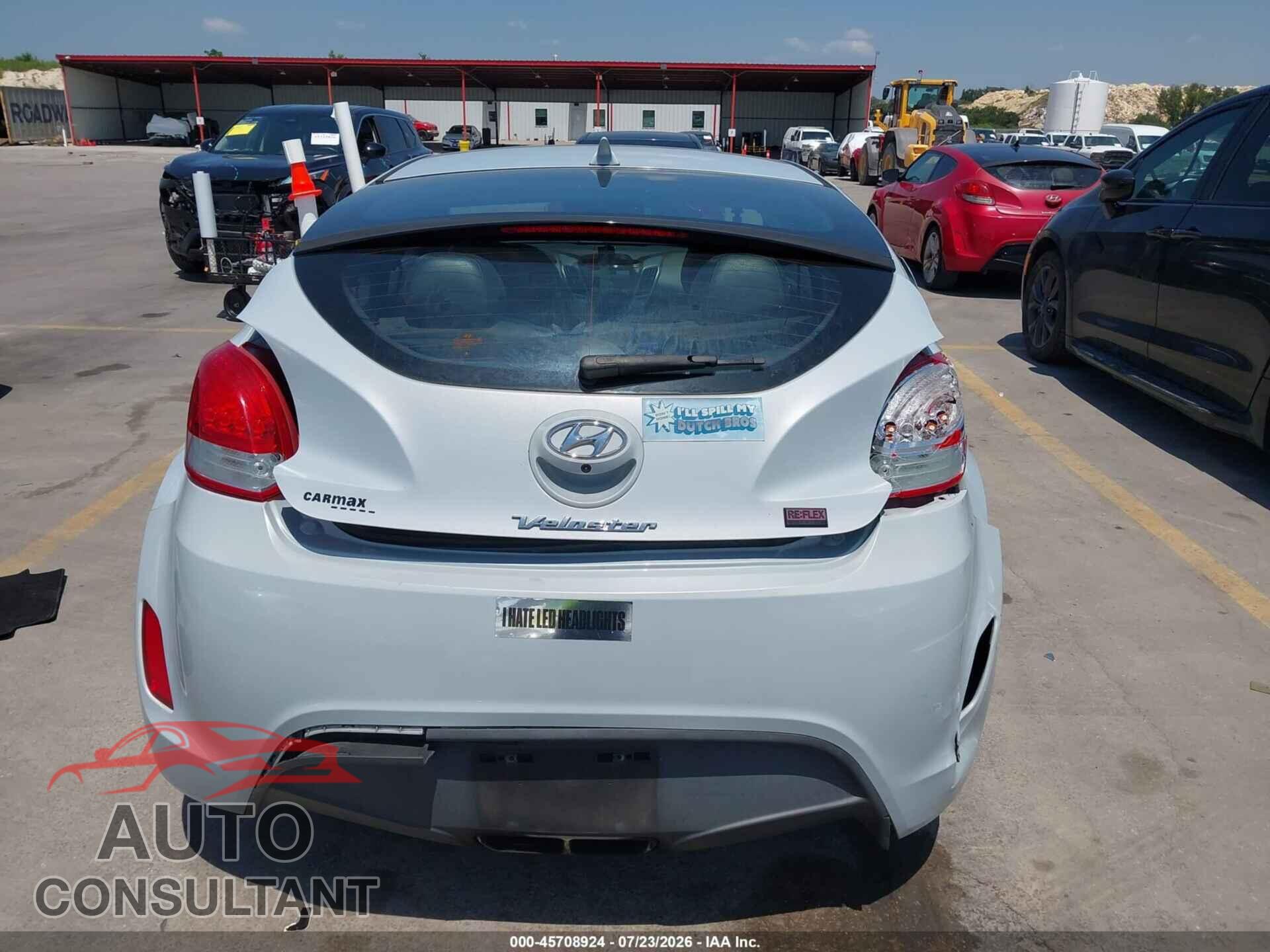 HYUNDAI VELOSTER 2014 - KMHTC6AD5EU212817