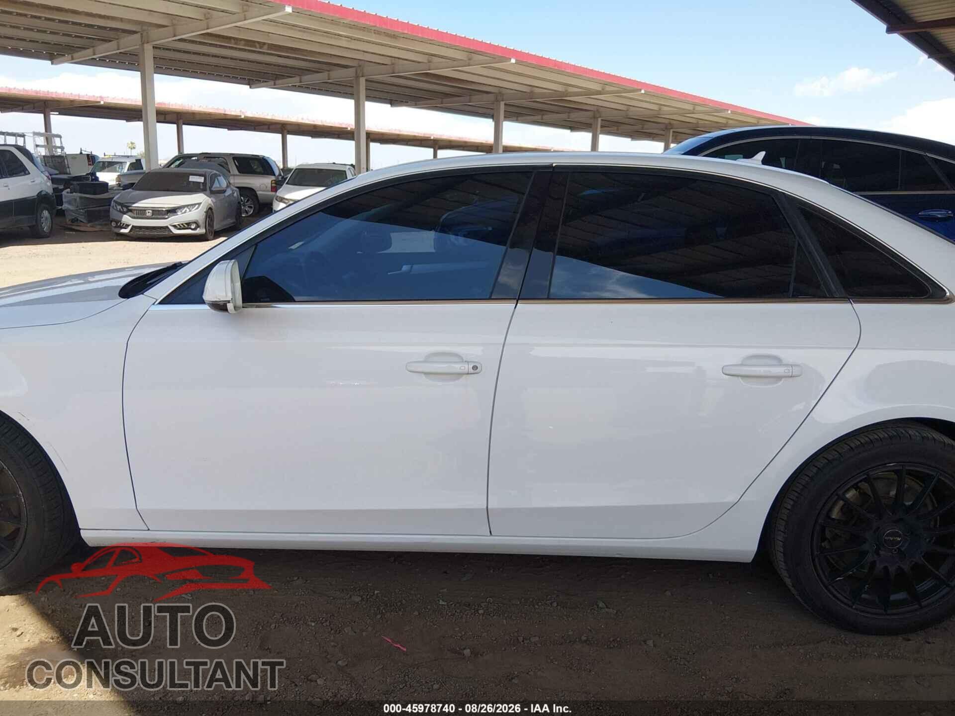 AUDI A4 2012 - WAUAFAFL5CA116008