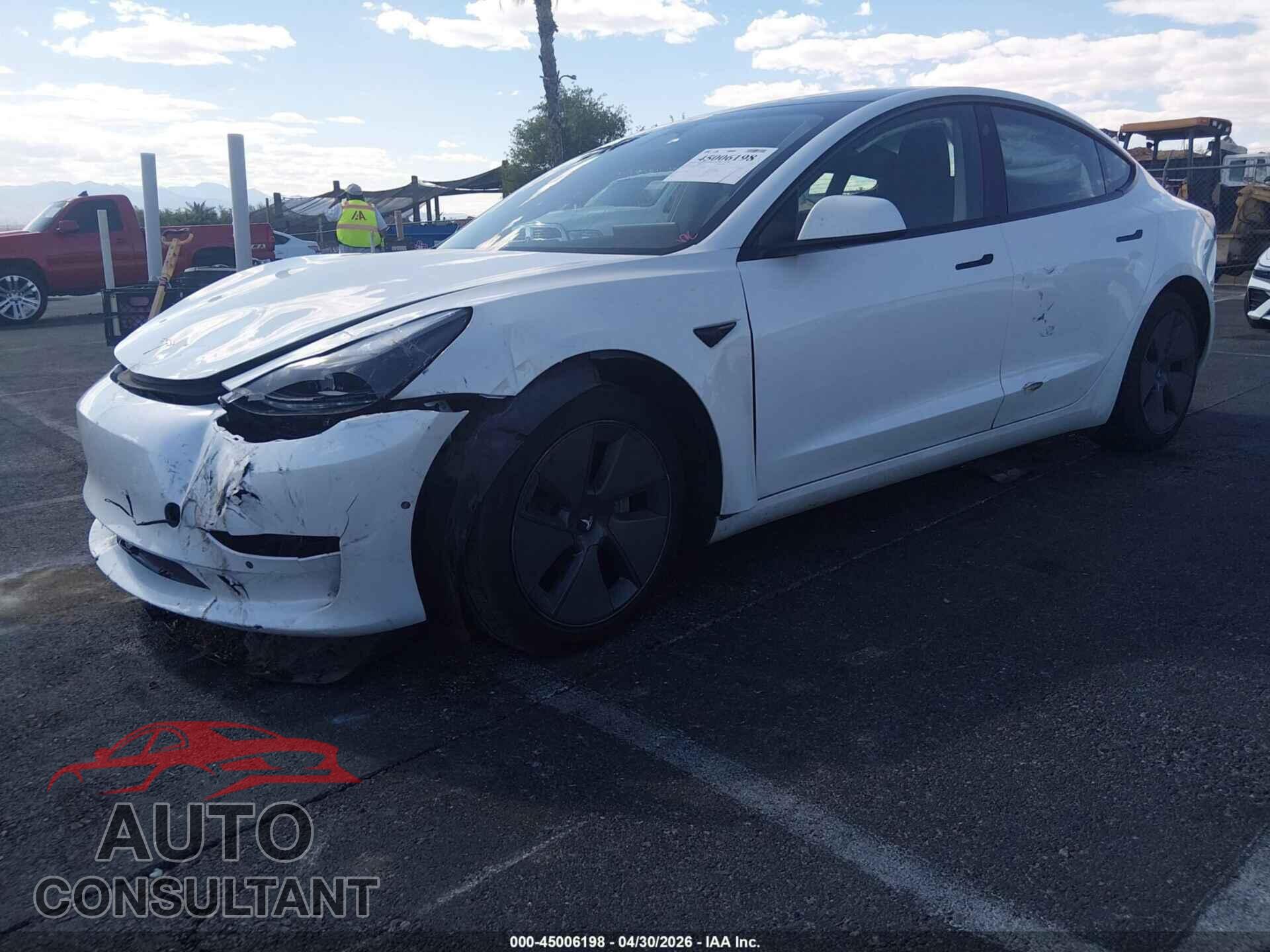 TESLA MODEL 3 2022 - 5YJ3E1EB8NF202138