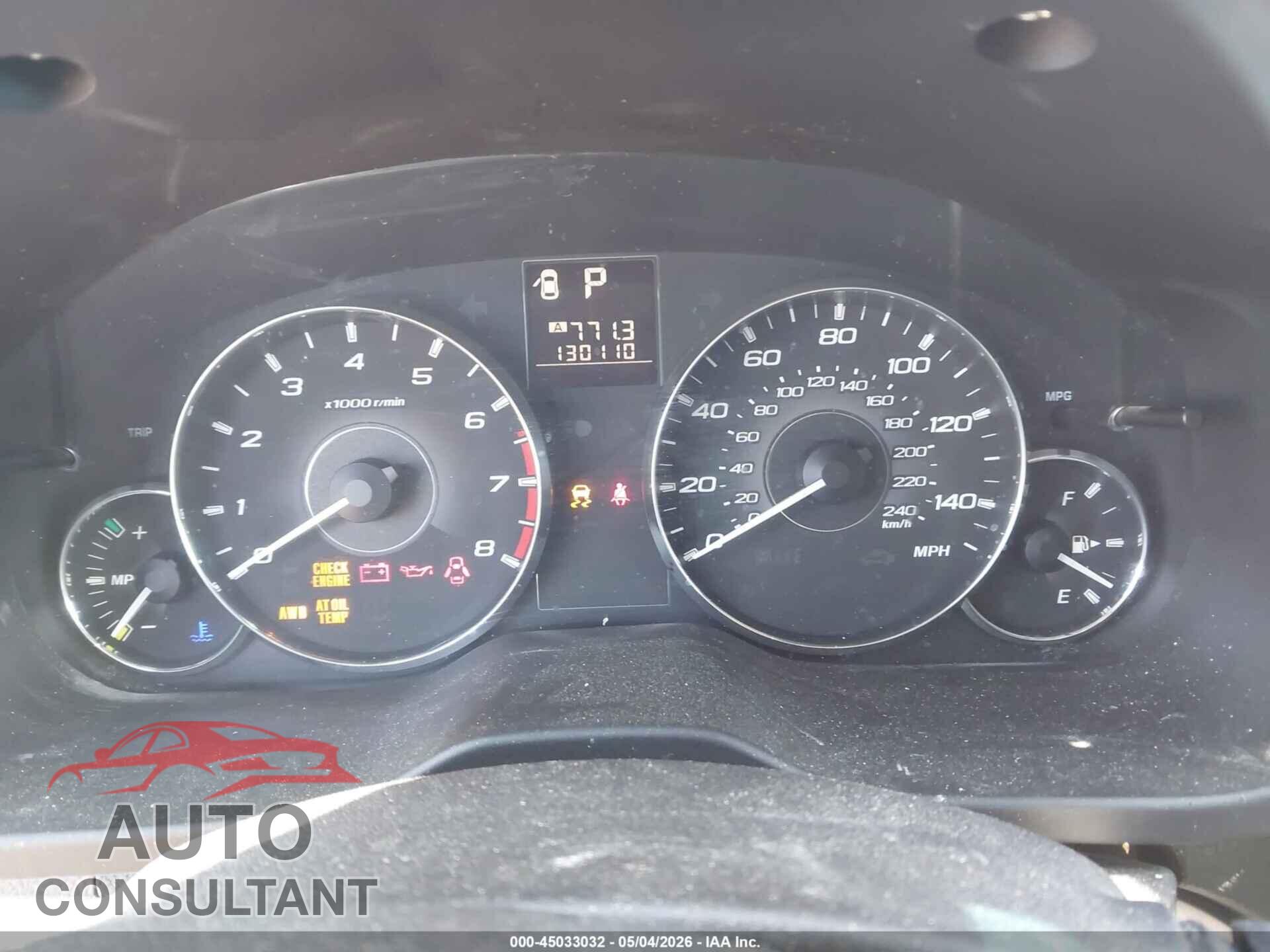 SUBARU OUTBACK 2011 - 4S4BRBCC3B3394302