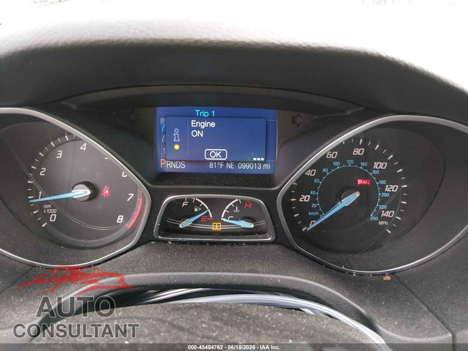 FORD FOCUS 2013 - 1FADP3K20DL311595