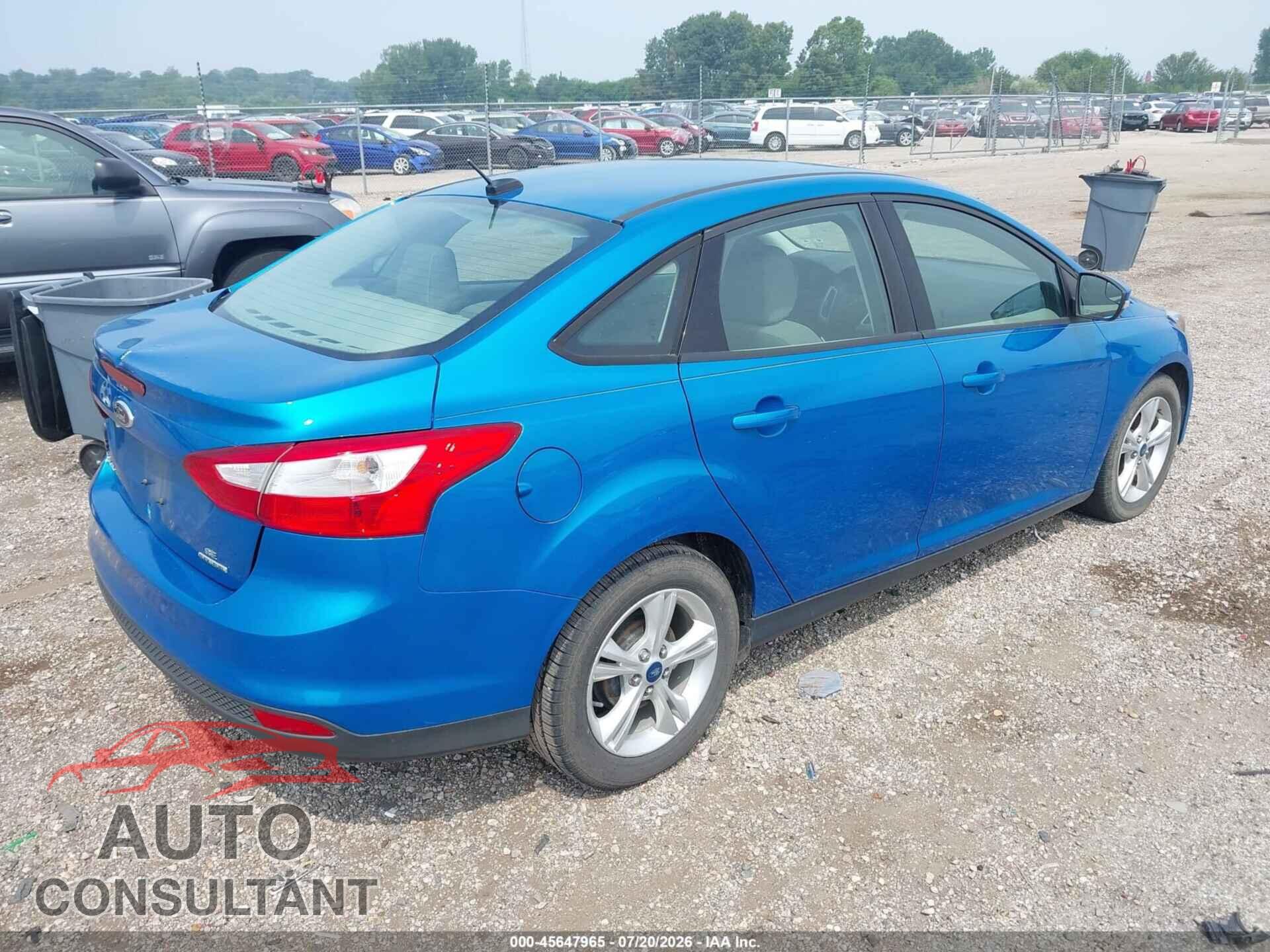 FORD FOCUS 2013 - 1FADP3F2XDL209666
