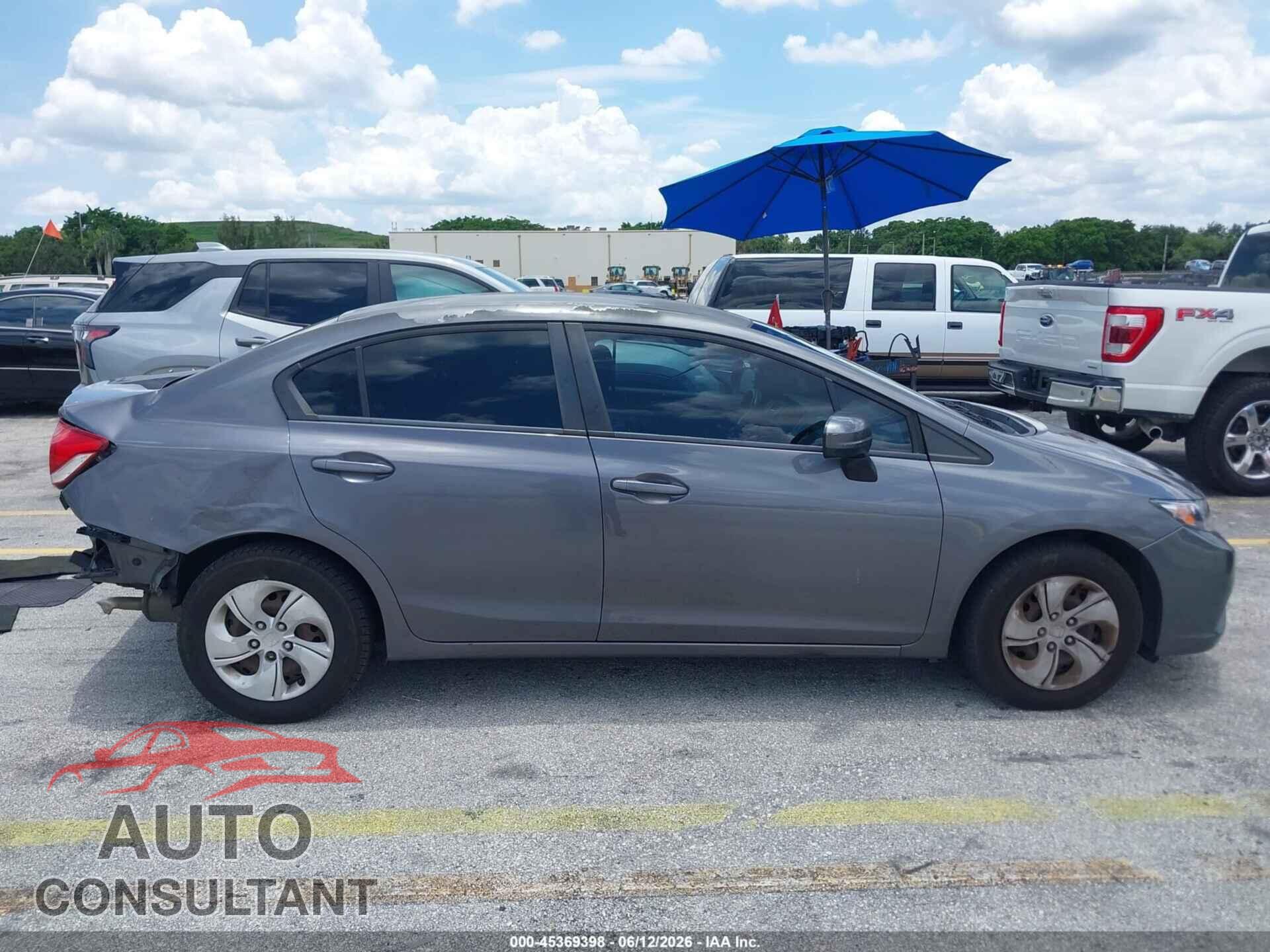 HONDA CIVIC 2014 - 2HGFB2F5XEH503400