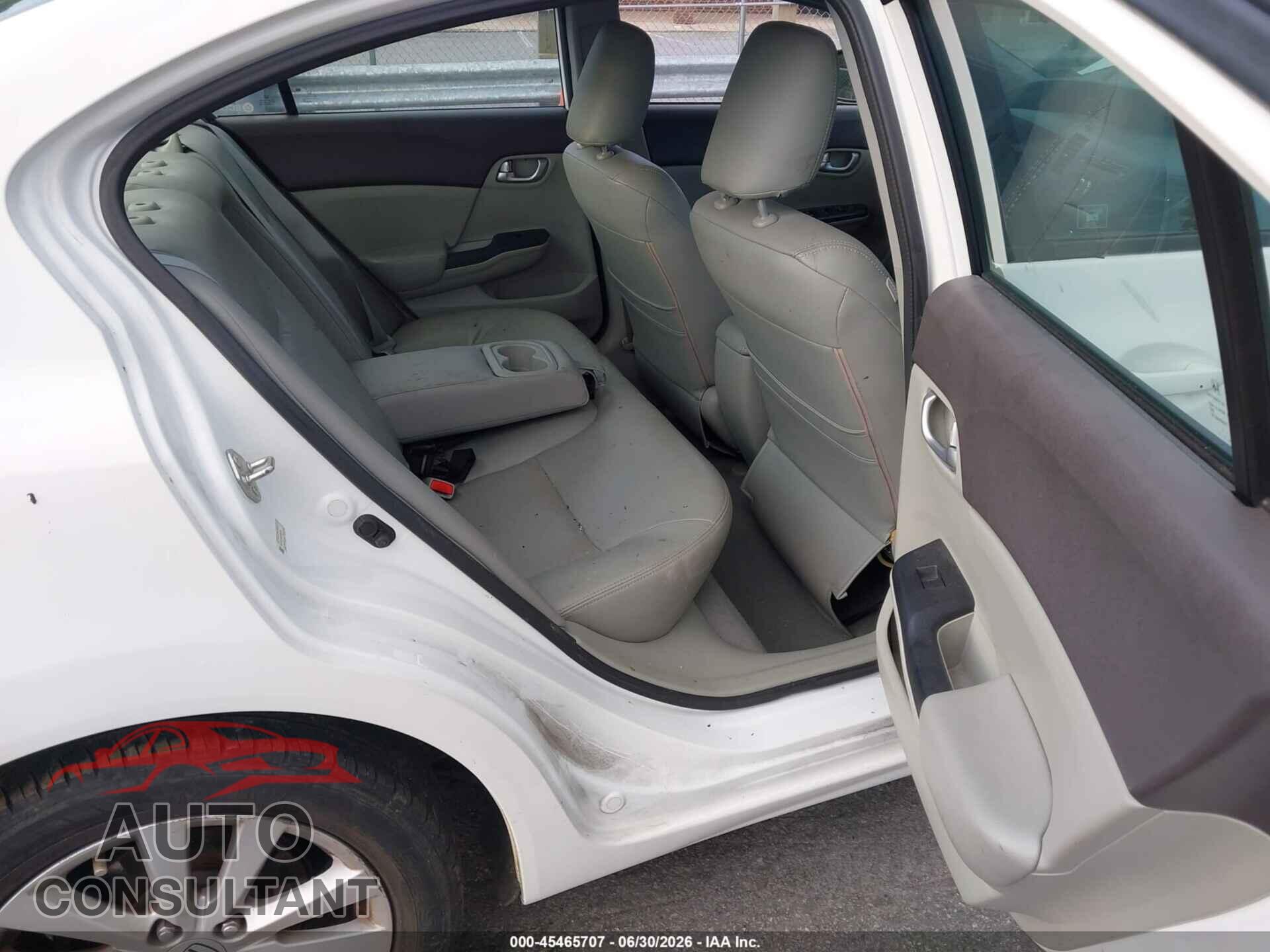 HONDA CIVIC 2012 - 19XFB2F89CE085235