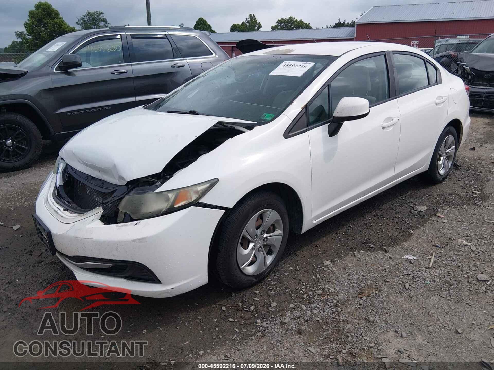 HONDA CIVIC 2013 - 2HGFB2F56DH596284