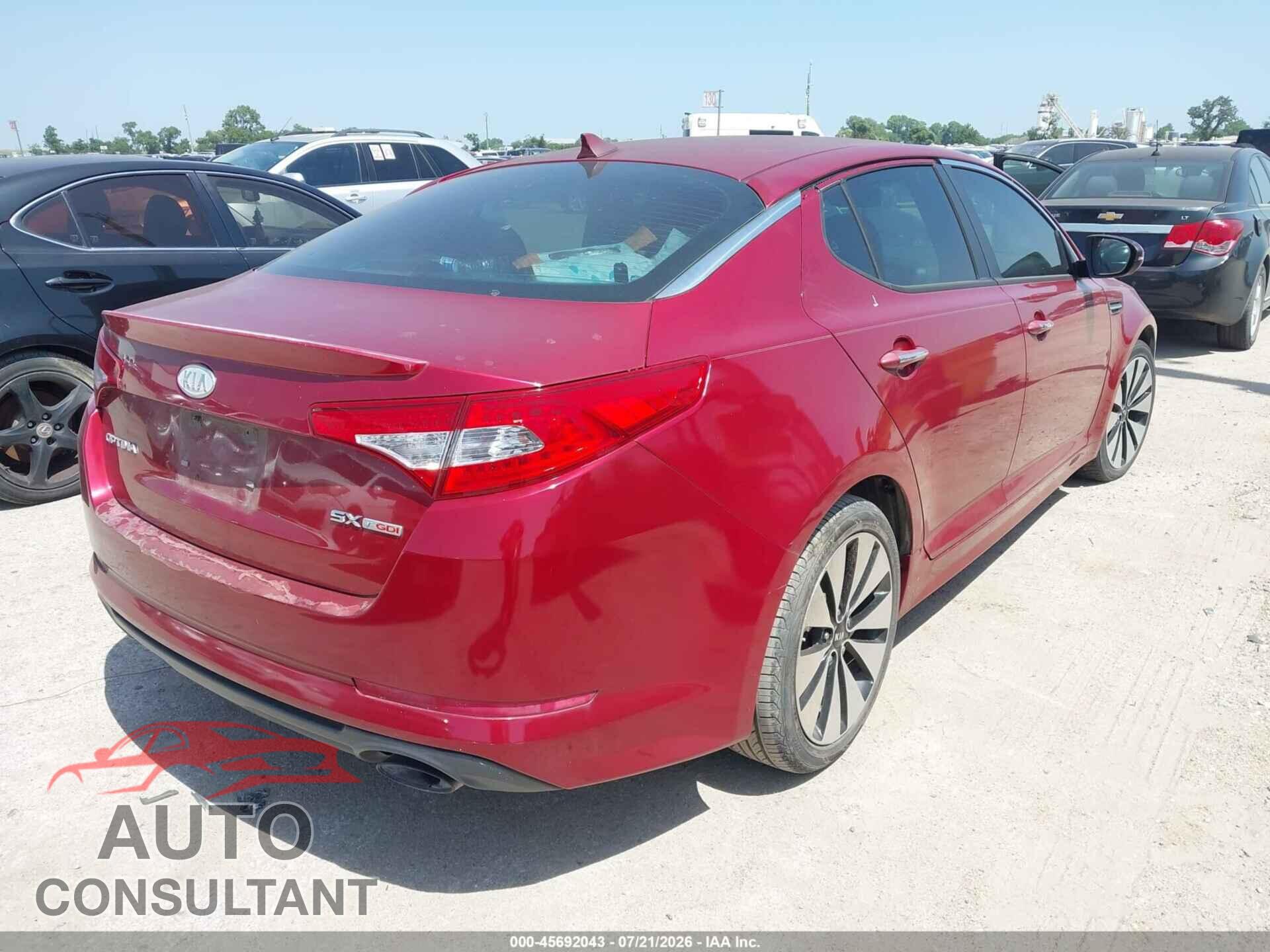 KIA OPTIMA 2012 - 5XXGR4A64CG046870