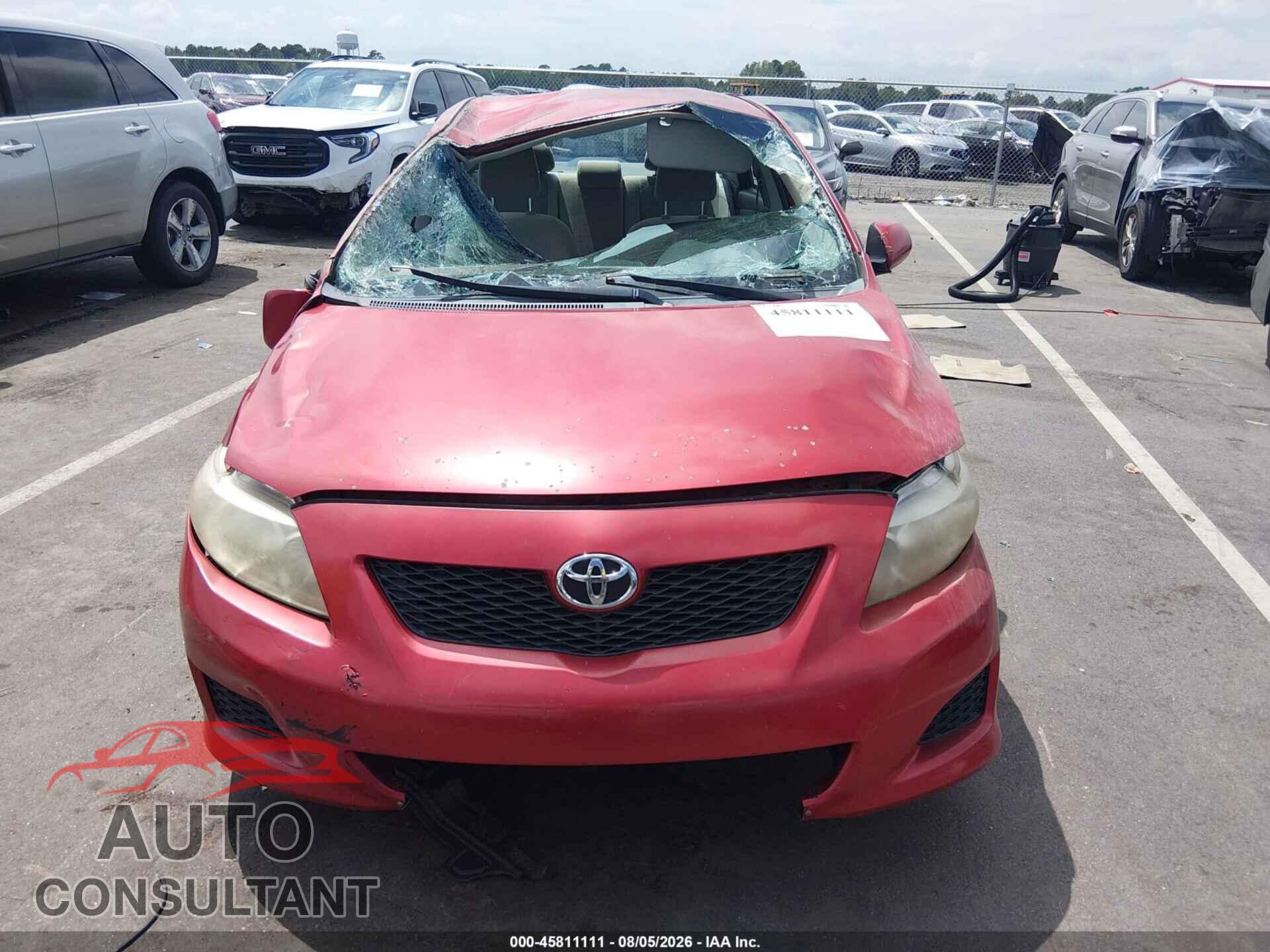 TOYOTA COROLLA 2009 - 2T1BU40E29C114097