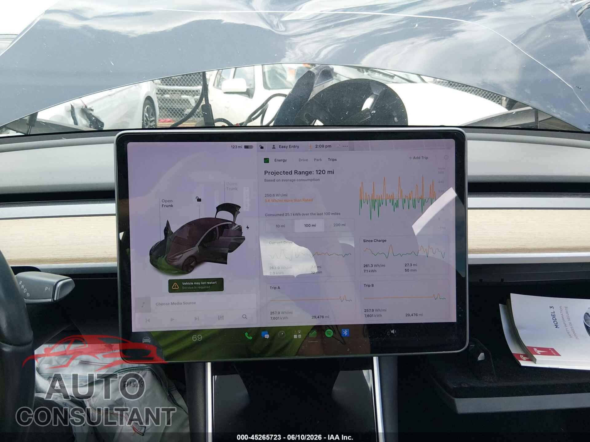 TESLA MODEL 3 2018 - 5YJ3E1EB0JF114422