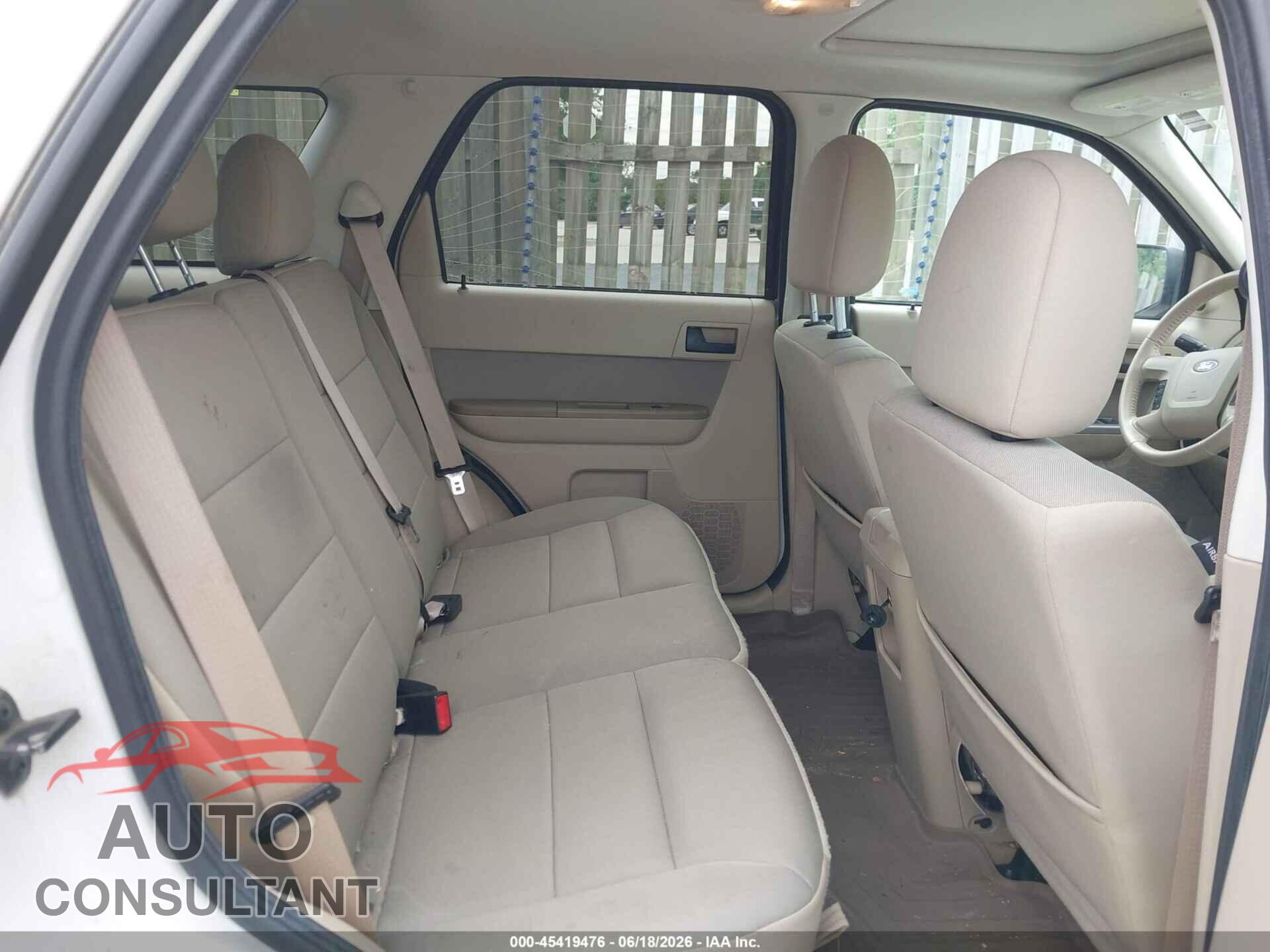 FORD ESCAPE 2012 - 1FMCU9D7XCKB99009