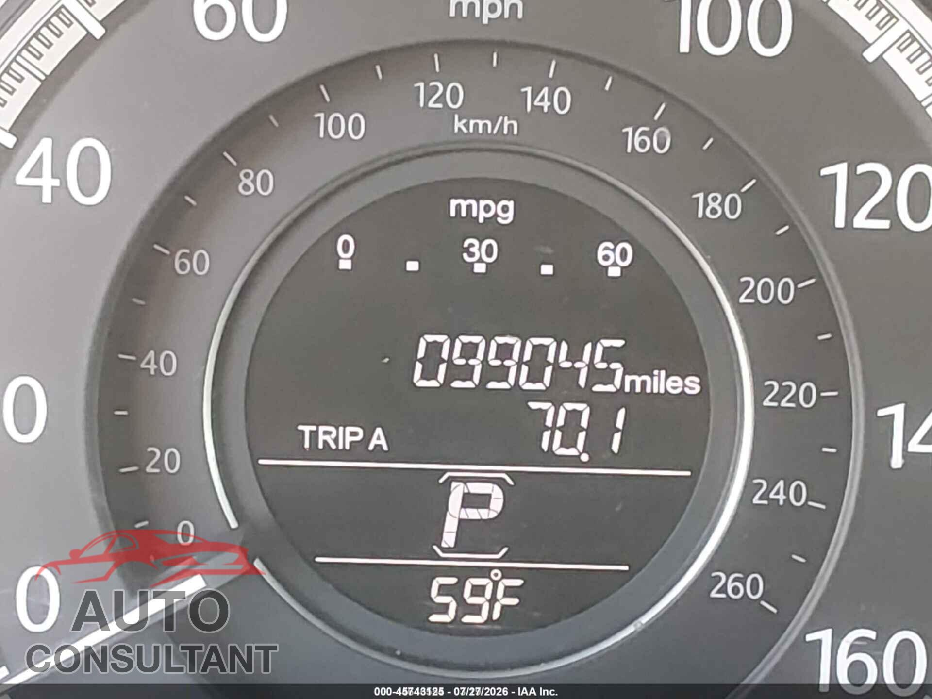 HONDA ACCORD 2013 - 1HGCR2F34DA007714