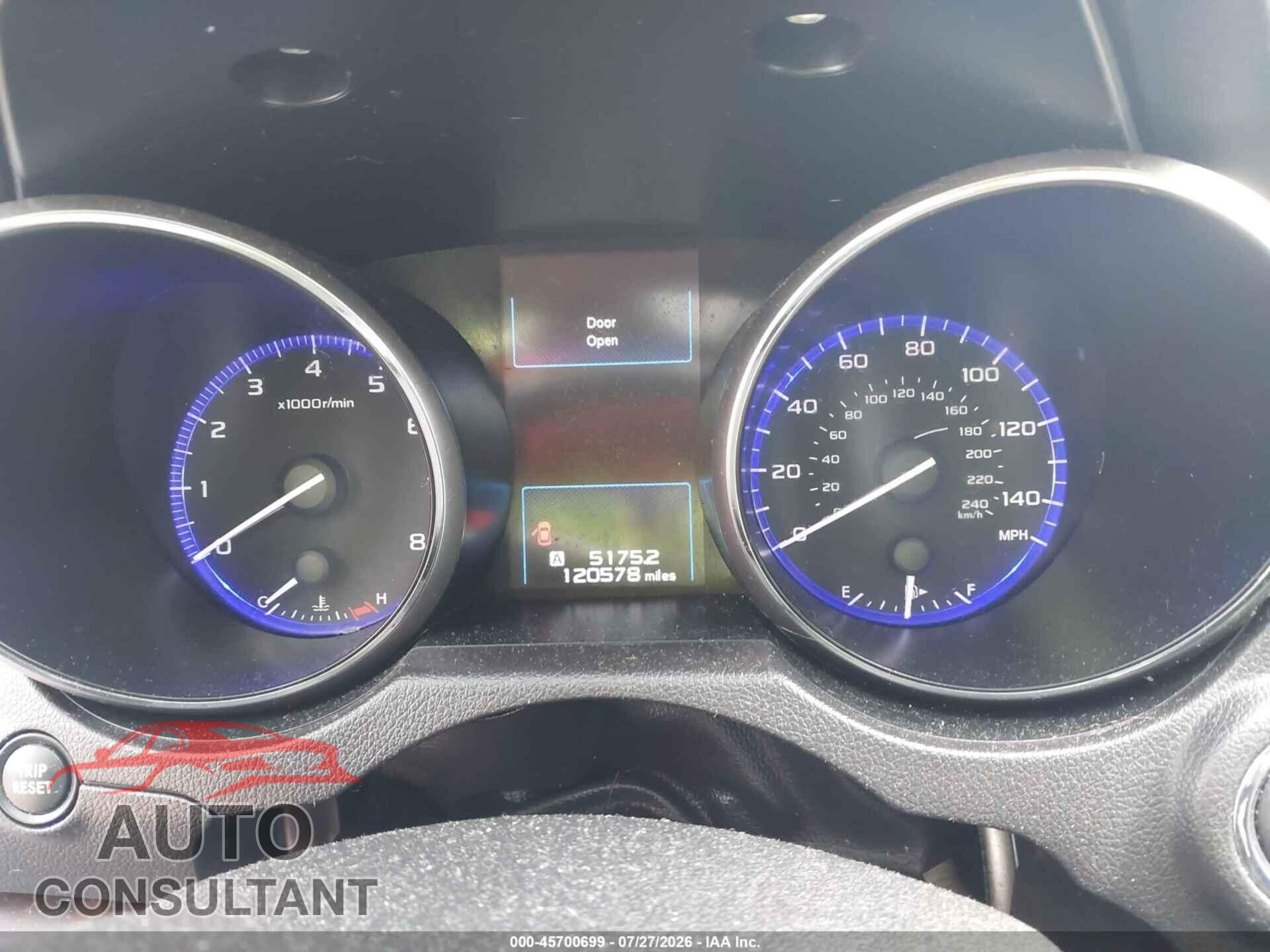 SUBARU OUTBACK 2017 - 4S4BSANC5H3223622
