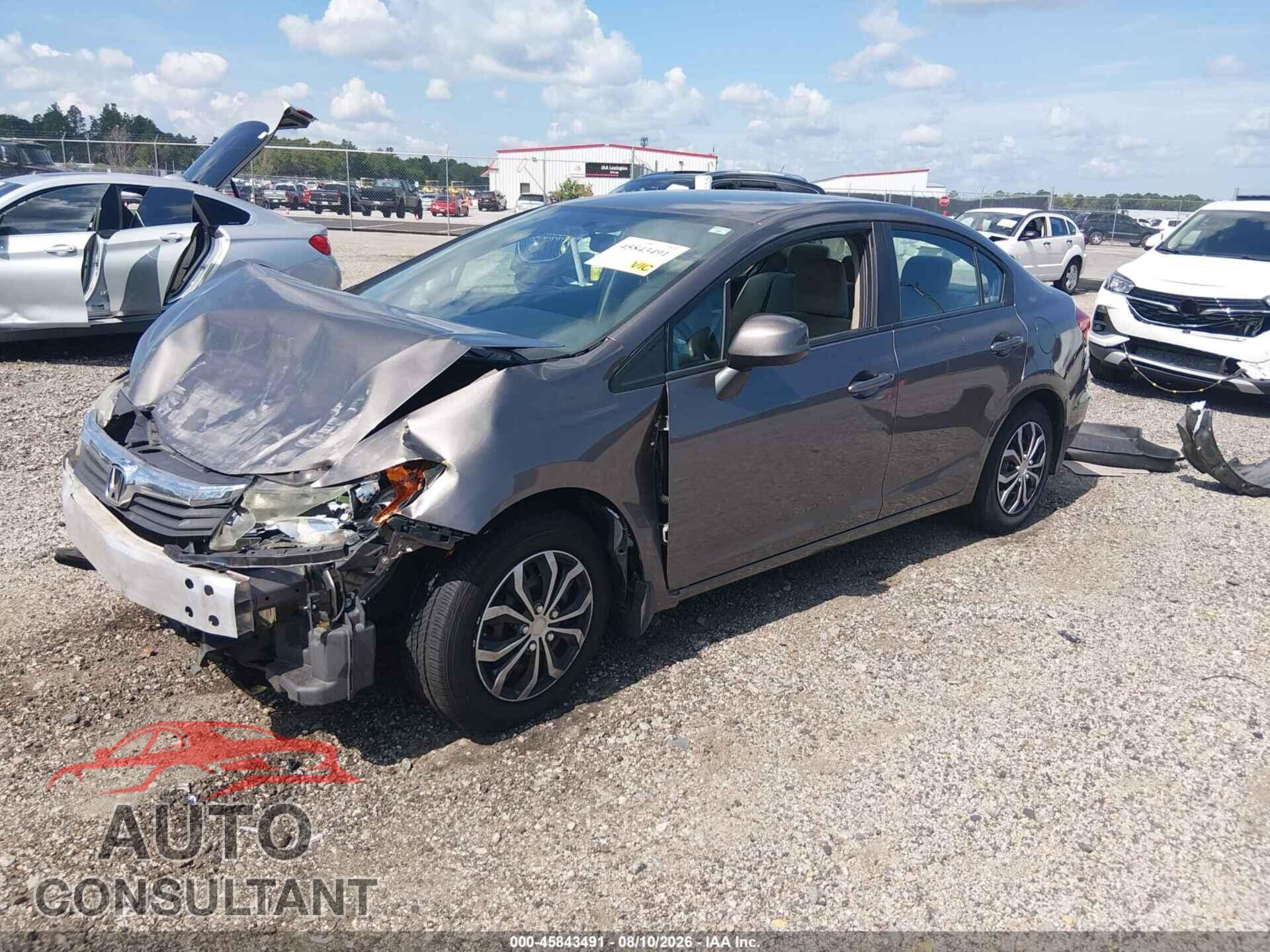 HONDA CIVIC 2012 - 19XFB2F54CE108068