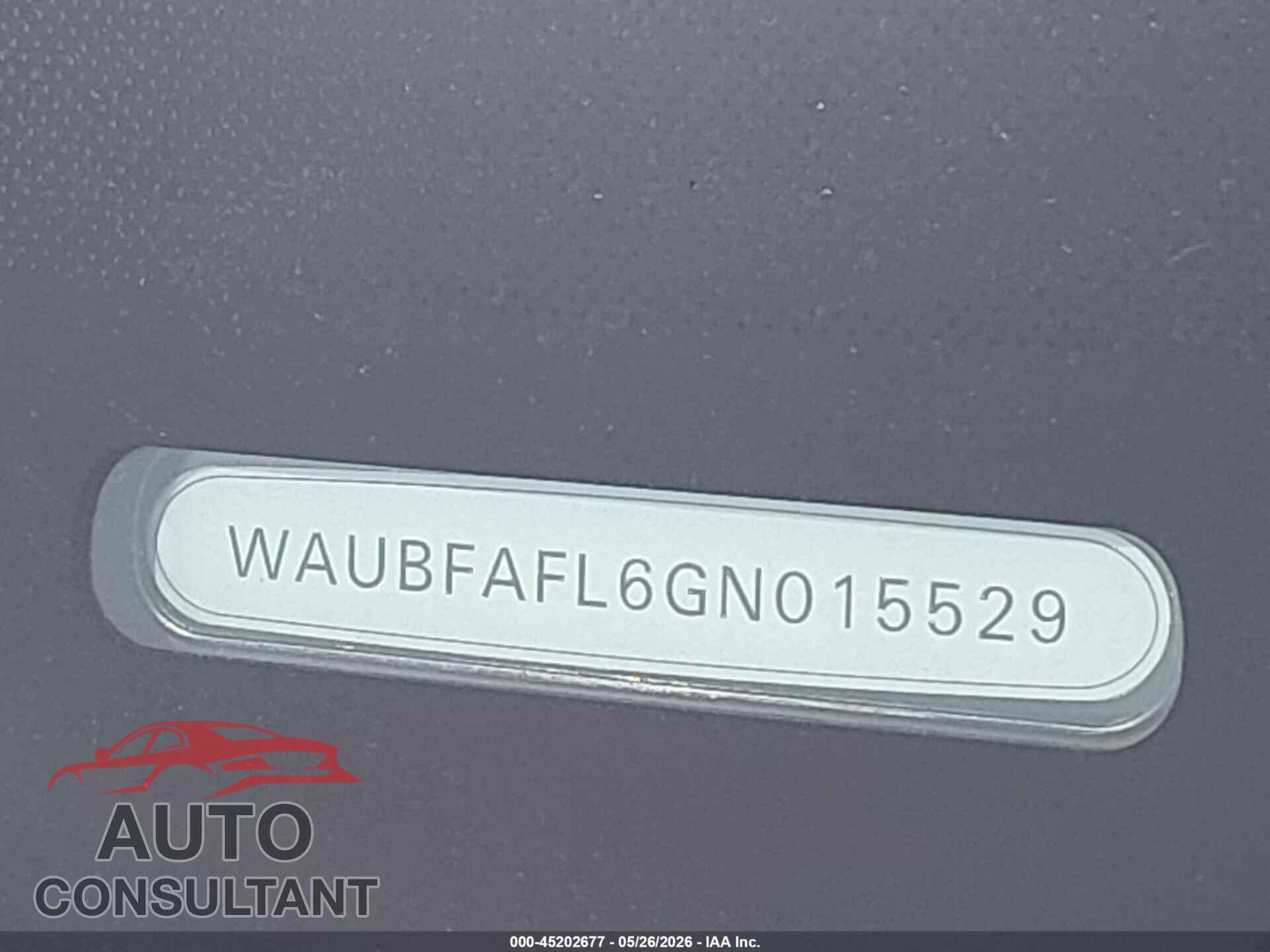 AUDI A4 2016 - WAUBFAFL6GN015529