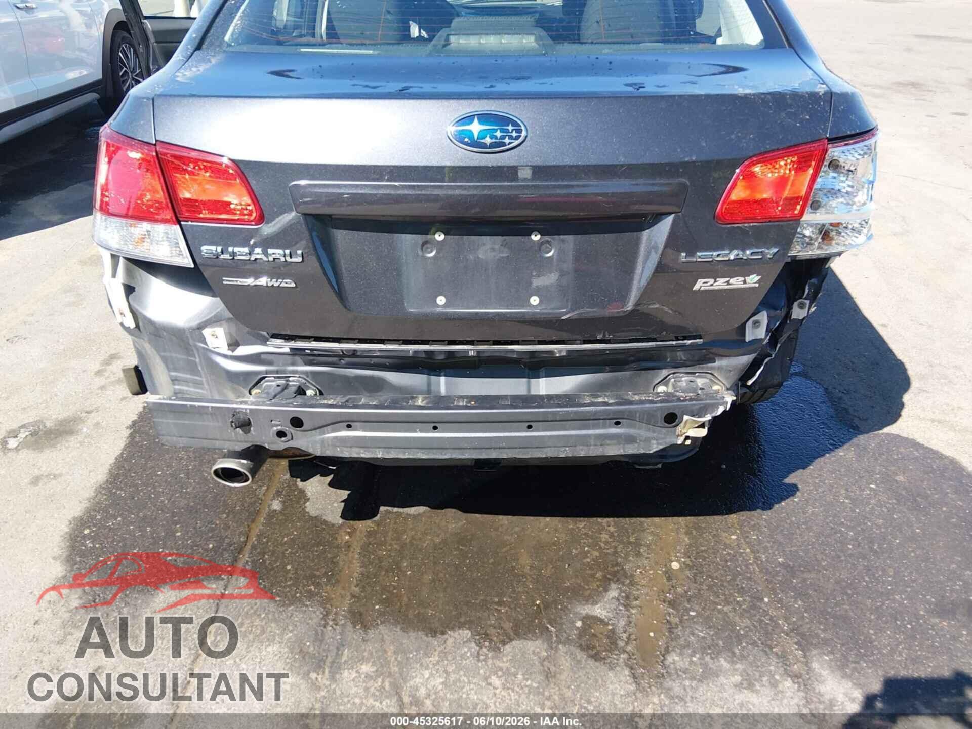 SUBARU LEGACY 2012 - 4S3BMBB63C3035743
