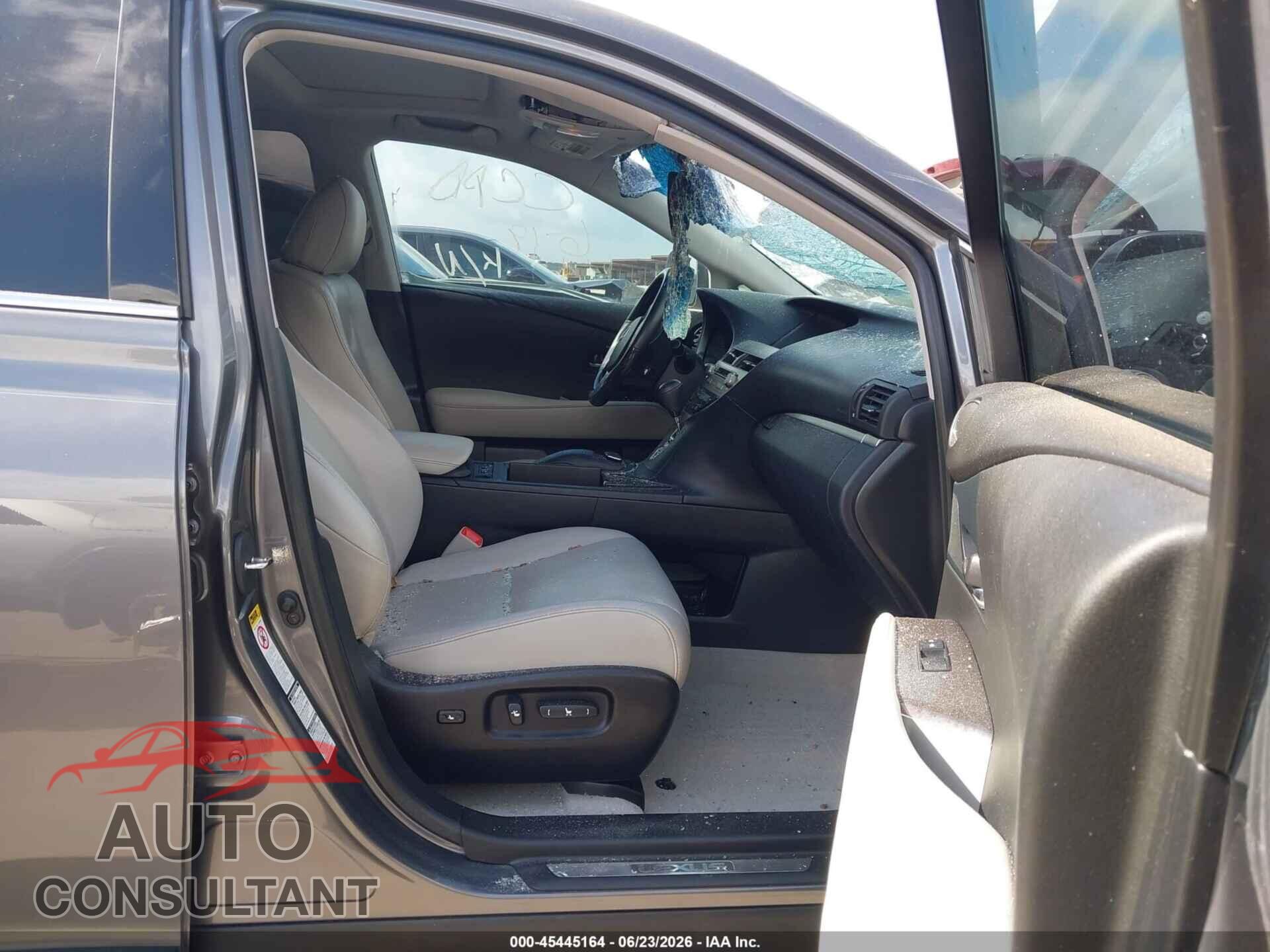 LEXUS RX 350 2013 - 2T2BK1BA7DC222475