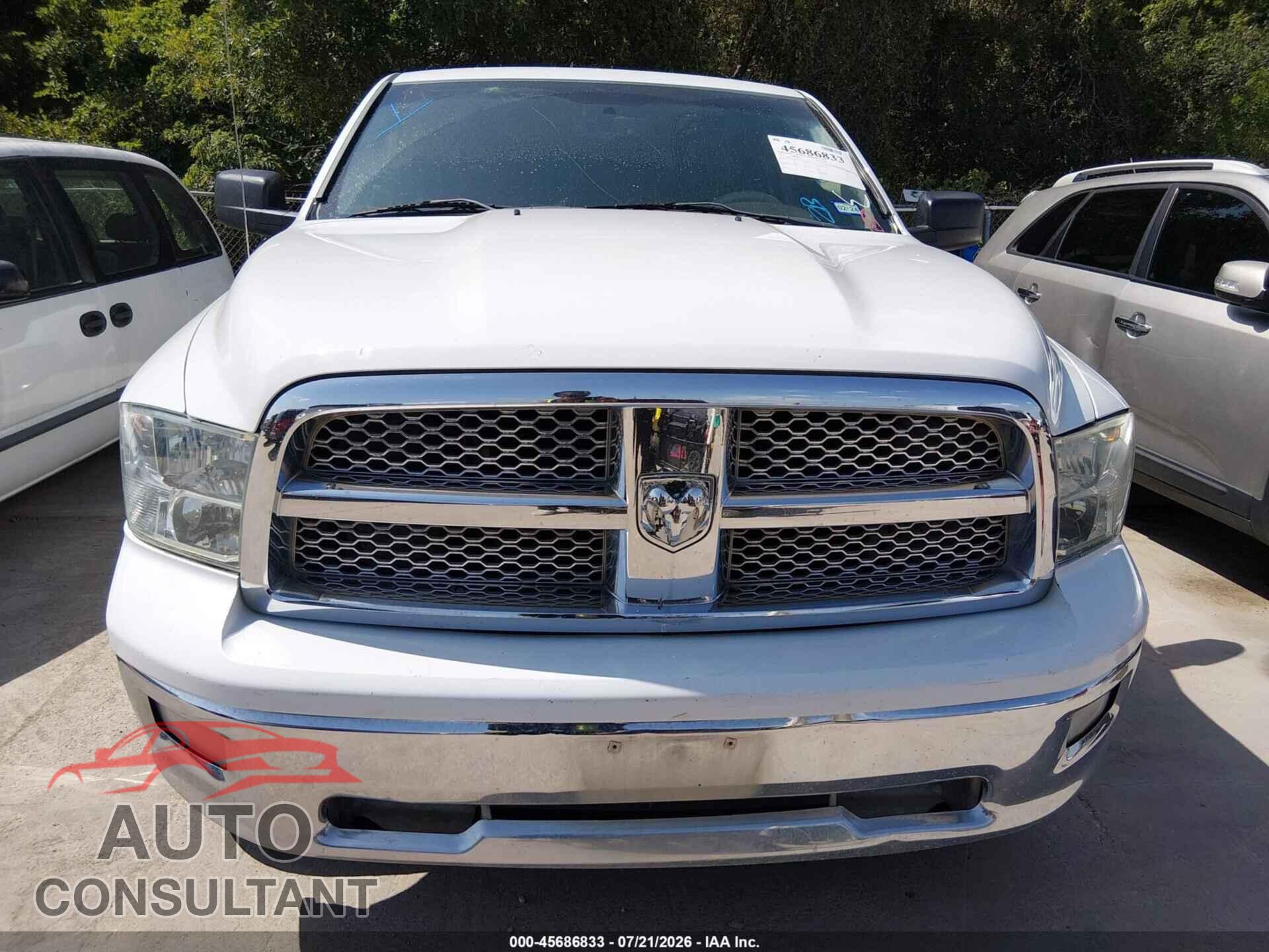 DODGE RAM 1500 2010 - 1D7RB1CTXAS238561