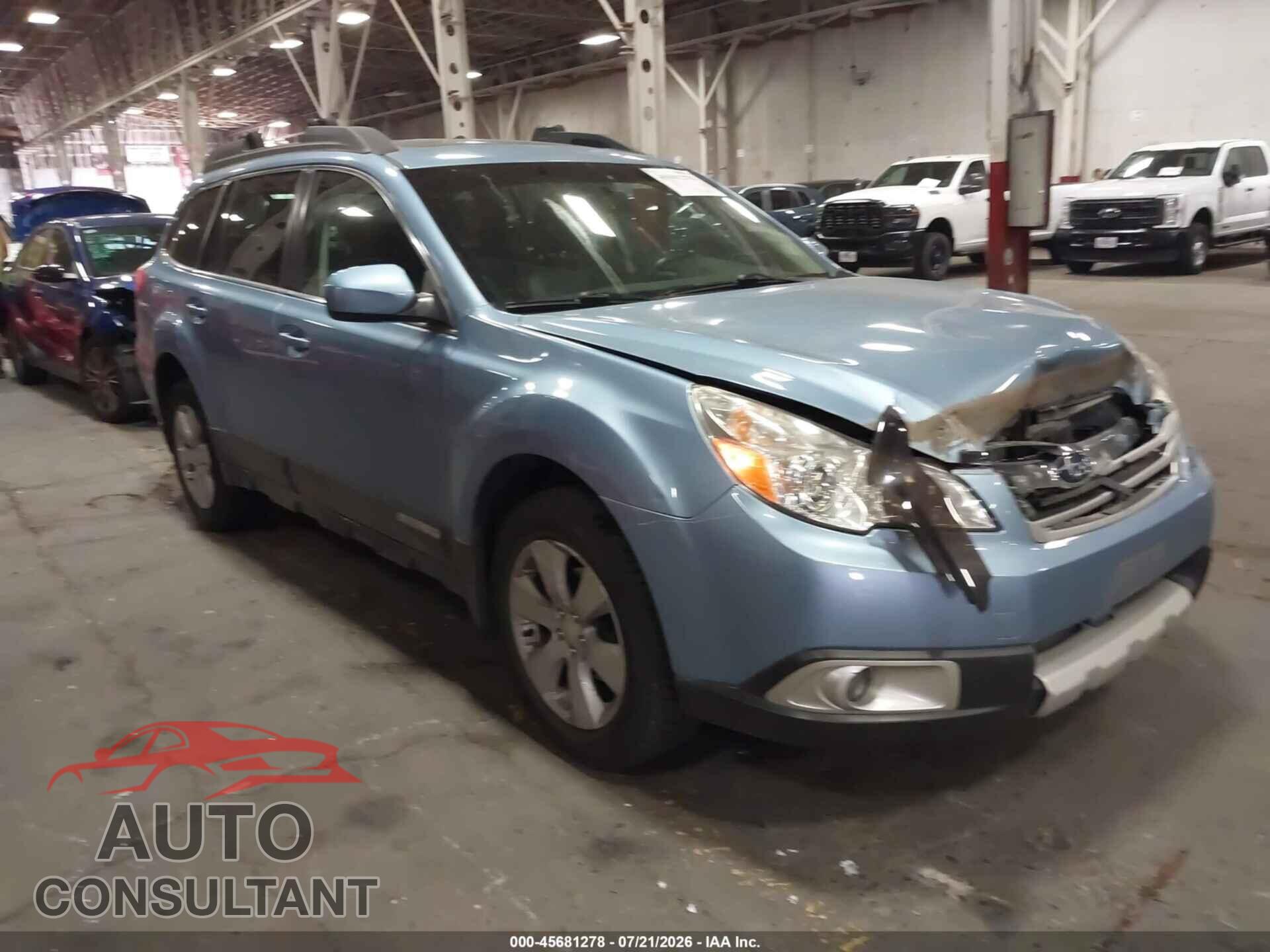 SUBARU OUTBACK 2010 - 4S4BRBKC7A3339870