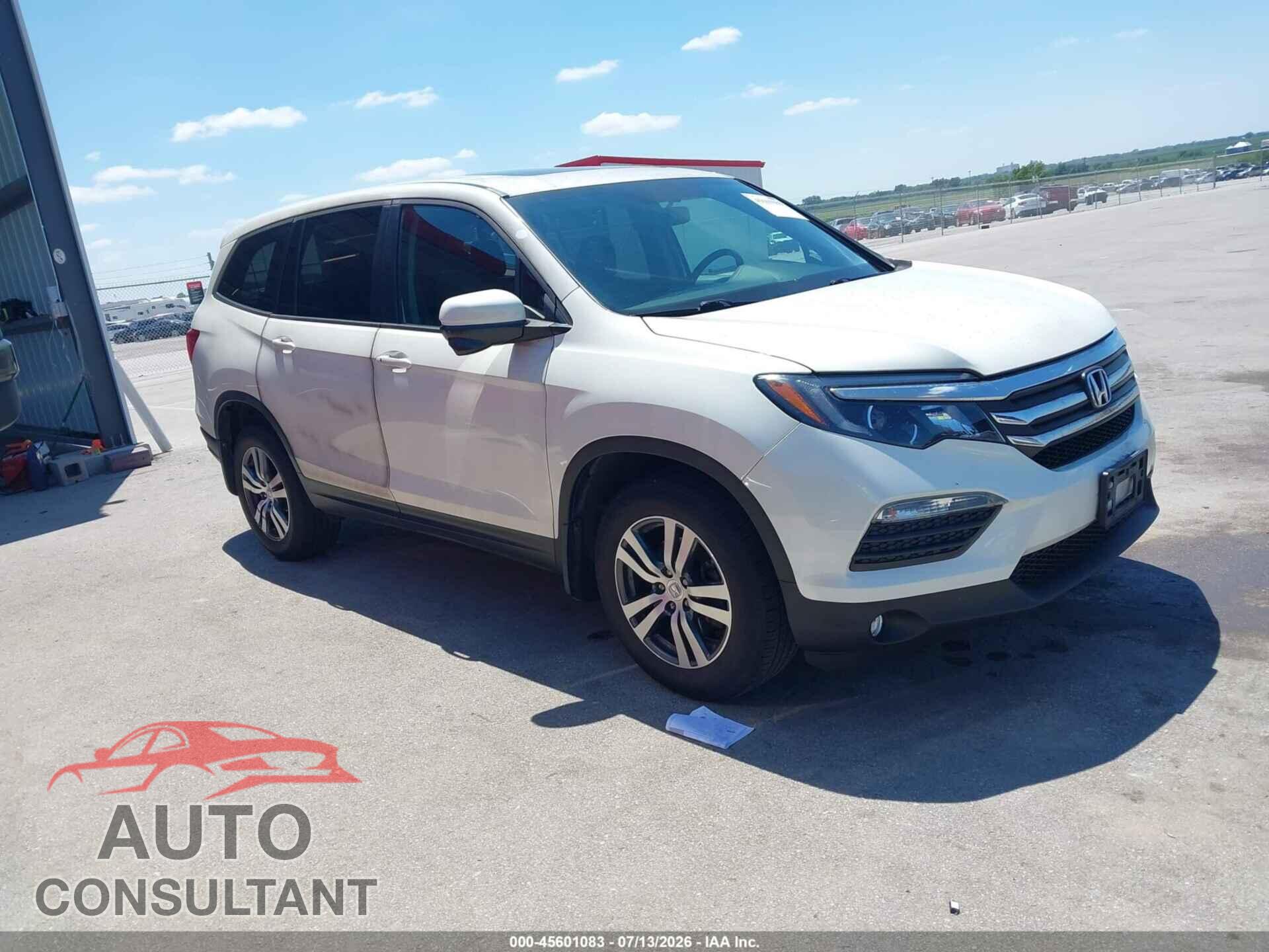 HONDA PILOT 2017 - 5FNYF6H58HB086174