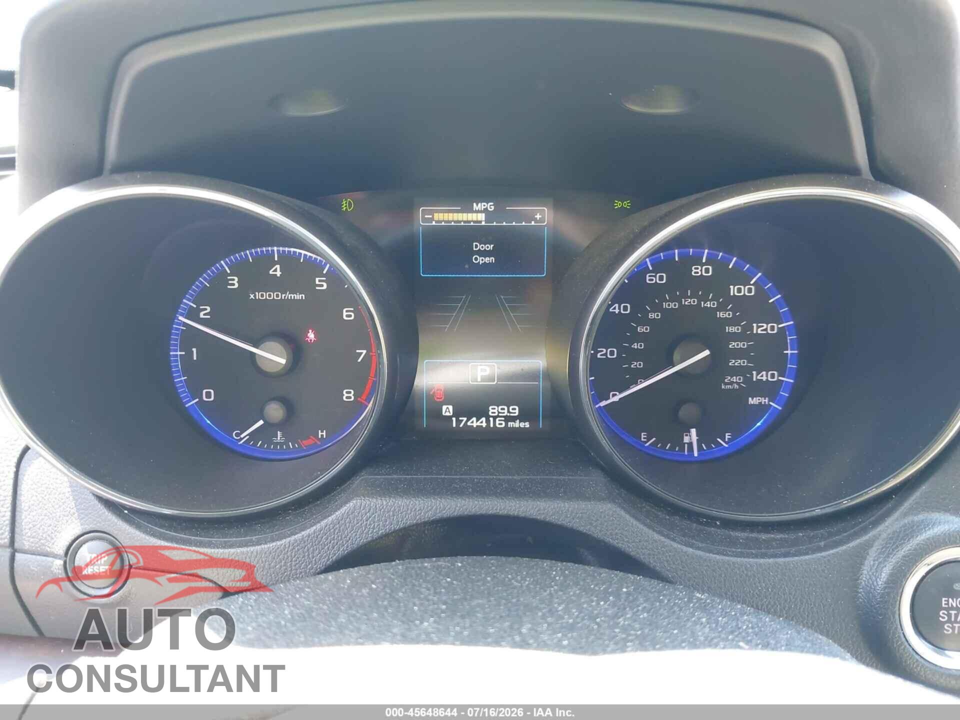 SUBARU OUTBACK 2017 - 4S4BSANCXH3237676