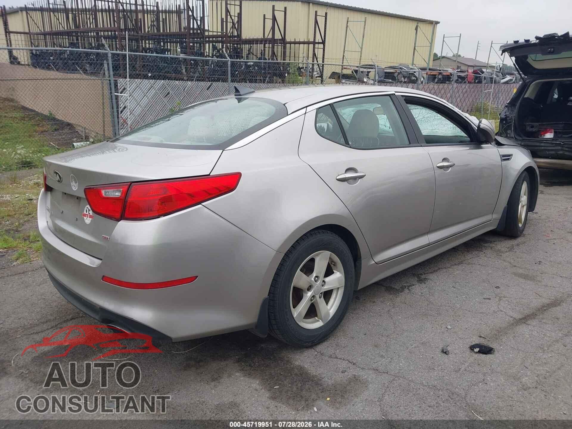 KIA OPTIMA 2015 - KNAGM4A75F5585740