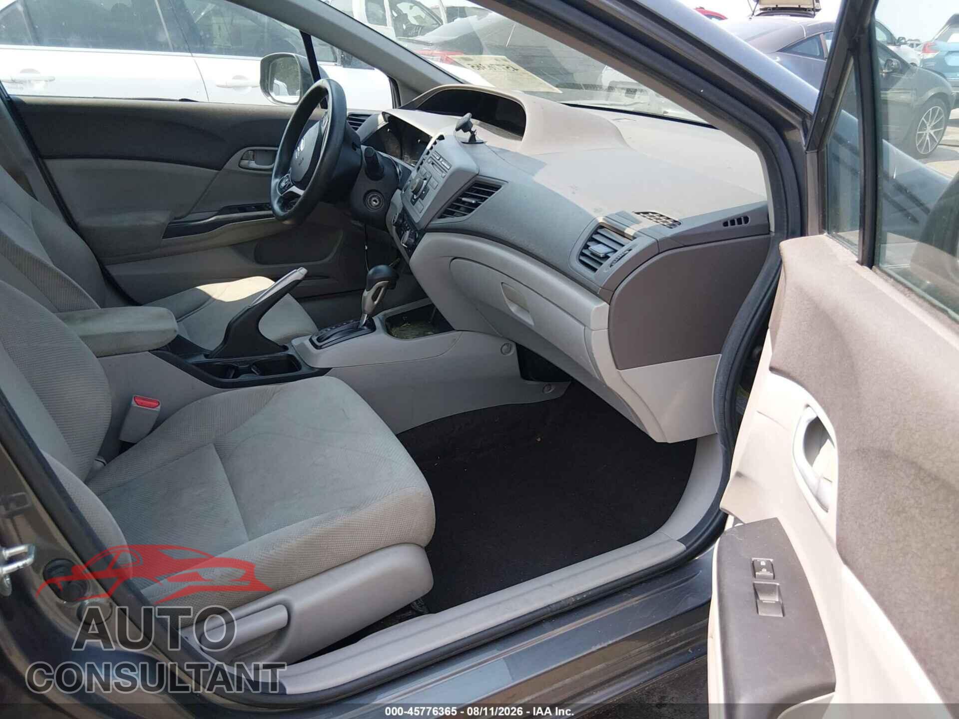 HONDA CIVIC 2012 - 19XFB2F56CE025371