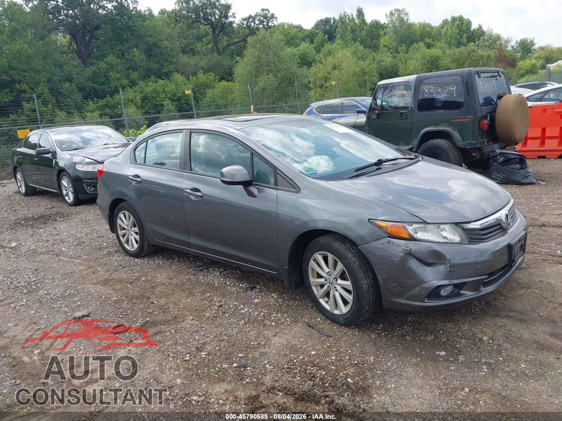 HONDA CIVIC 2012 - 19XFB2F98CE067219