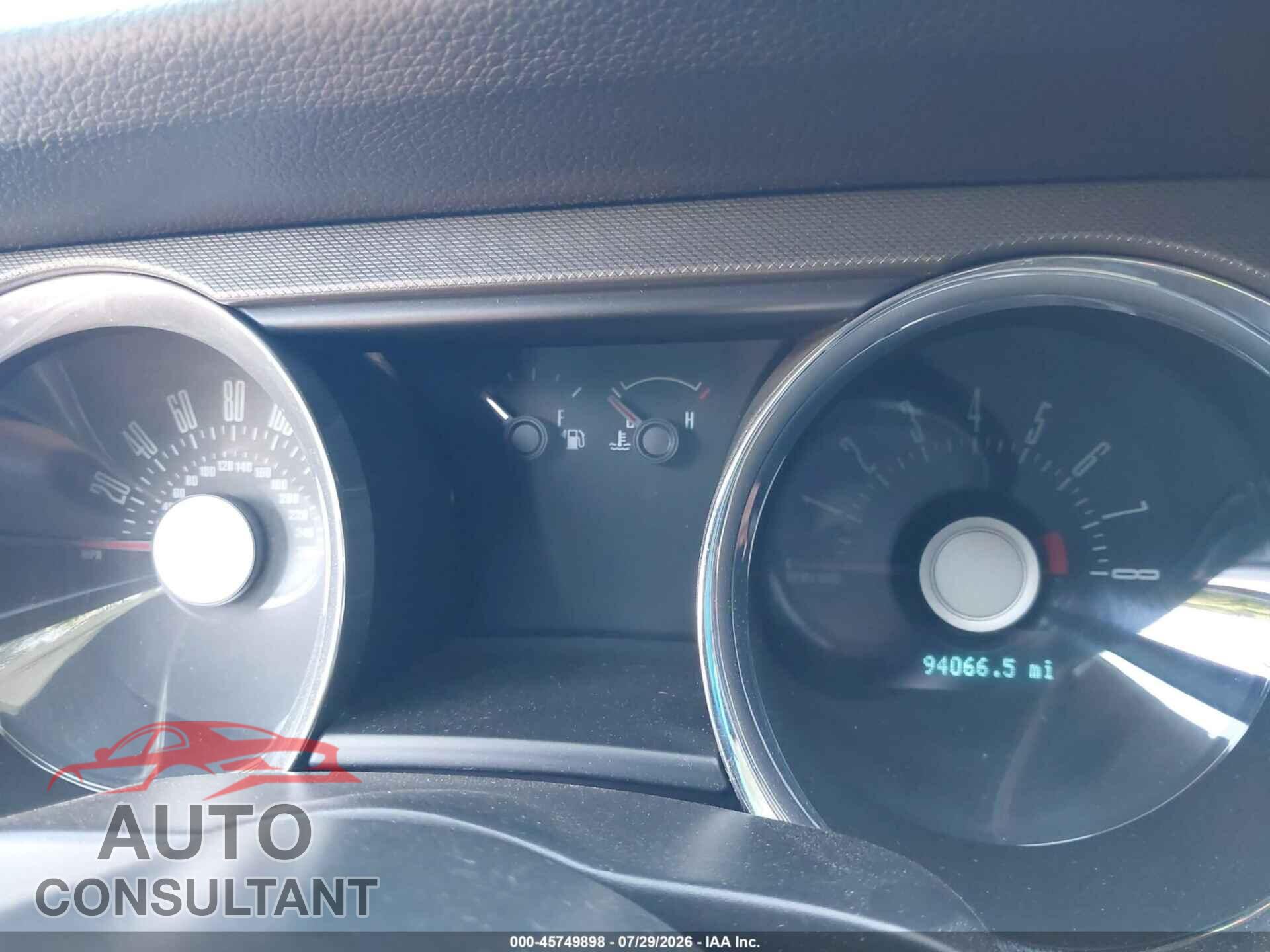 FORD MUSTANG 2012 - 1ZVBP8CF2C5278177