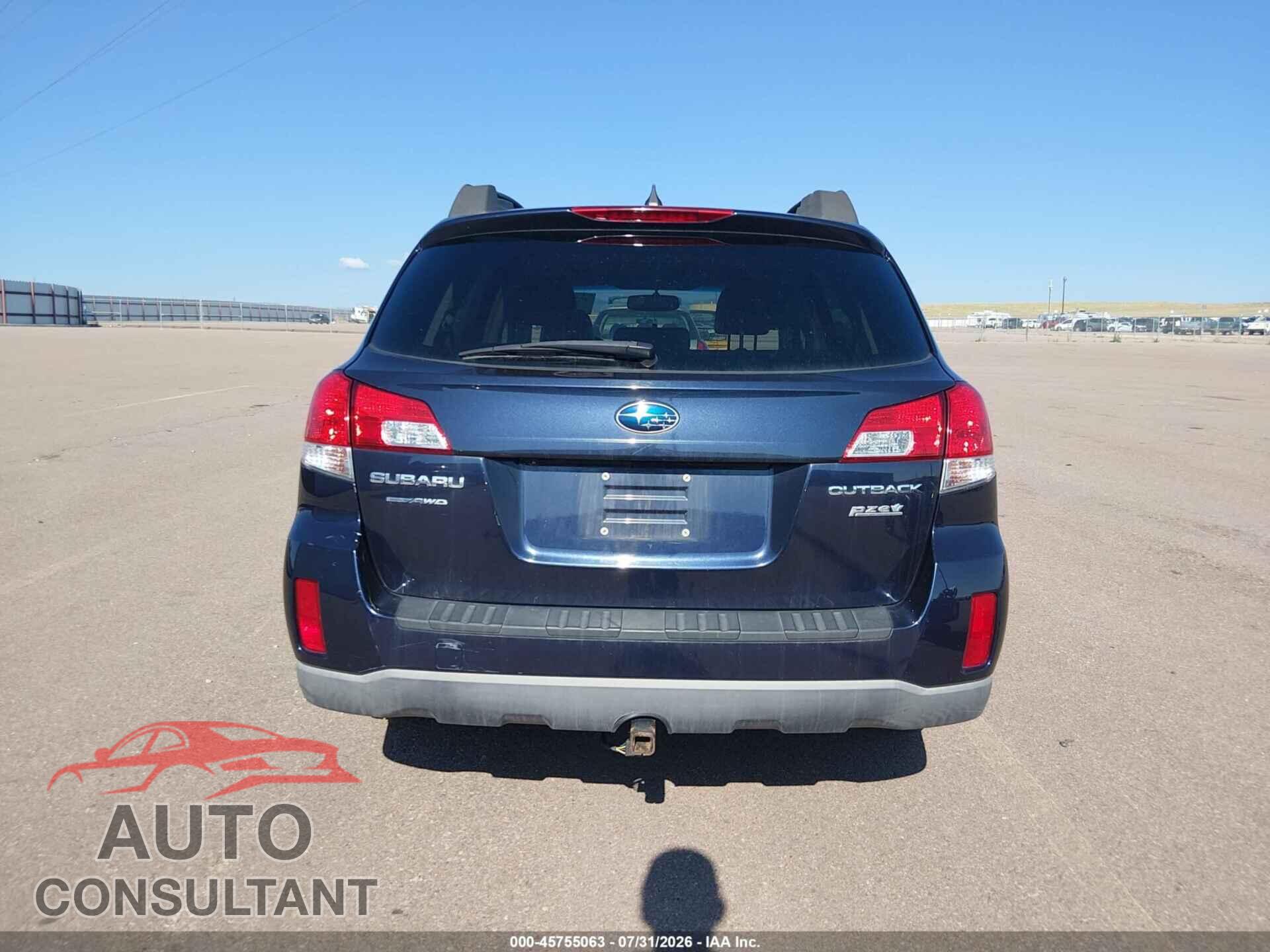 SUBARU OUTBACK 2014 - 4S4BRBLC6E3277429