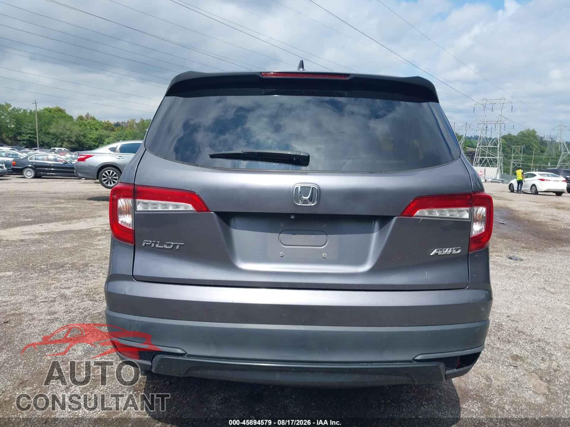 HONDA PILOT 2019 - 5FNYF6H18KB046827