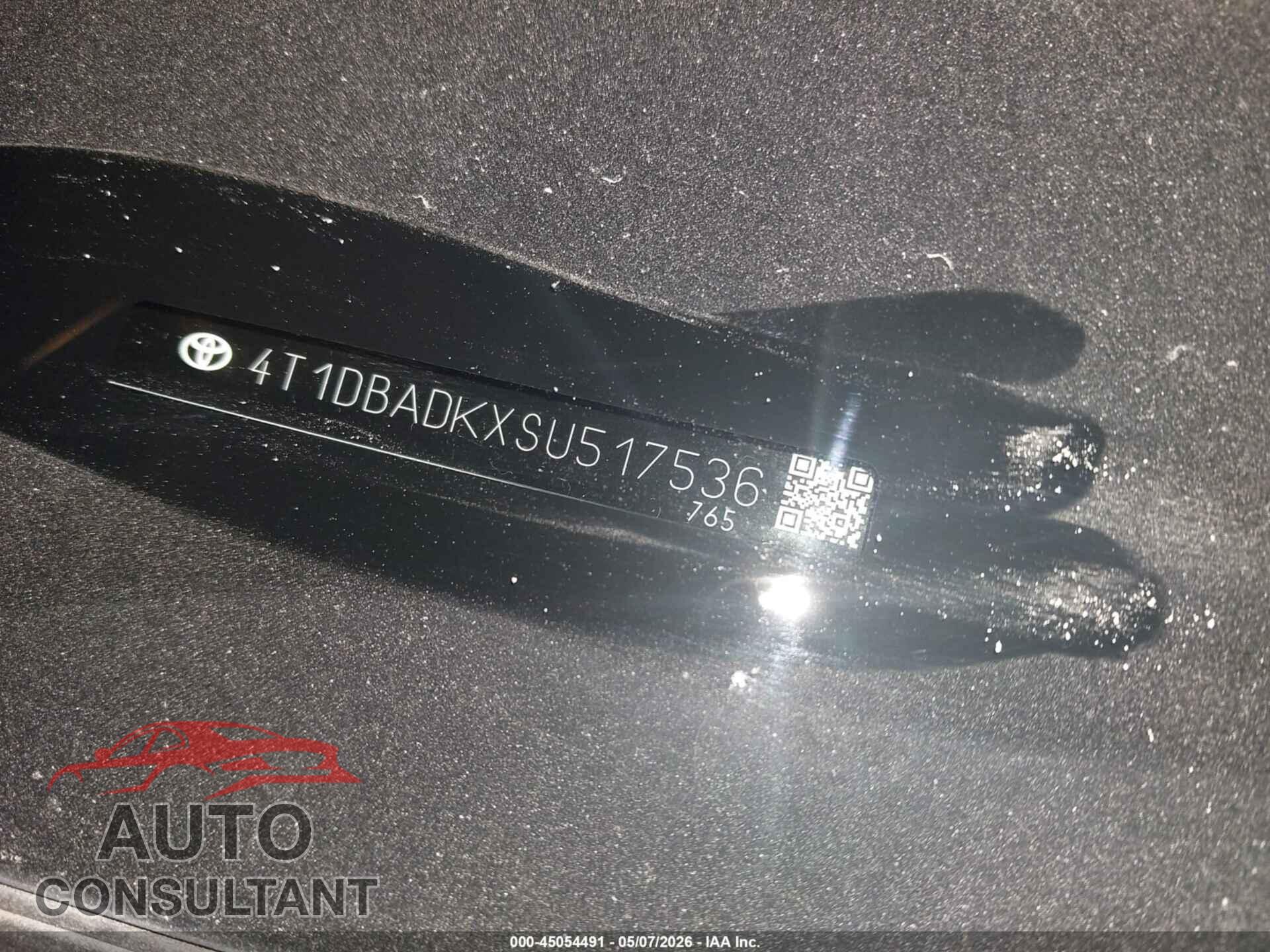 TOYOTA CAMRY 2025 - 4T1DBADKXSU517536