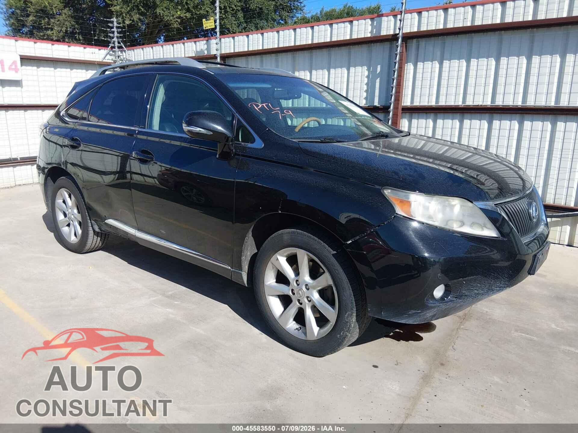 LEXUS RX 350 2011 - 2T2ZK1BA4BC056945
