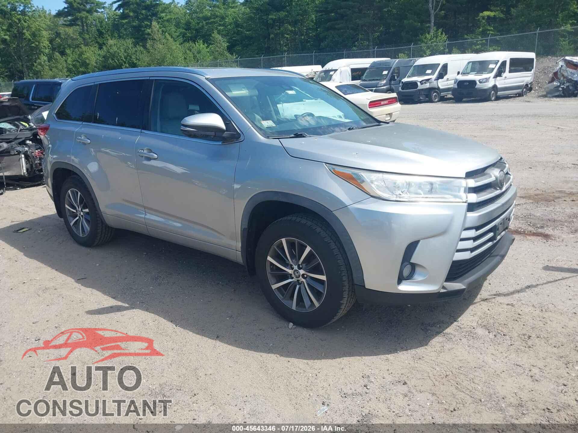 TOYOTA HIGHLANDER 2017 - 5TDJZRFH2HS444534