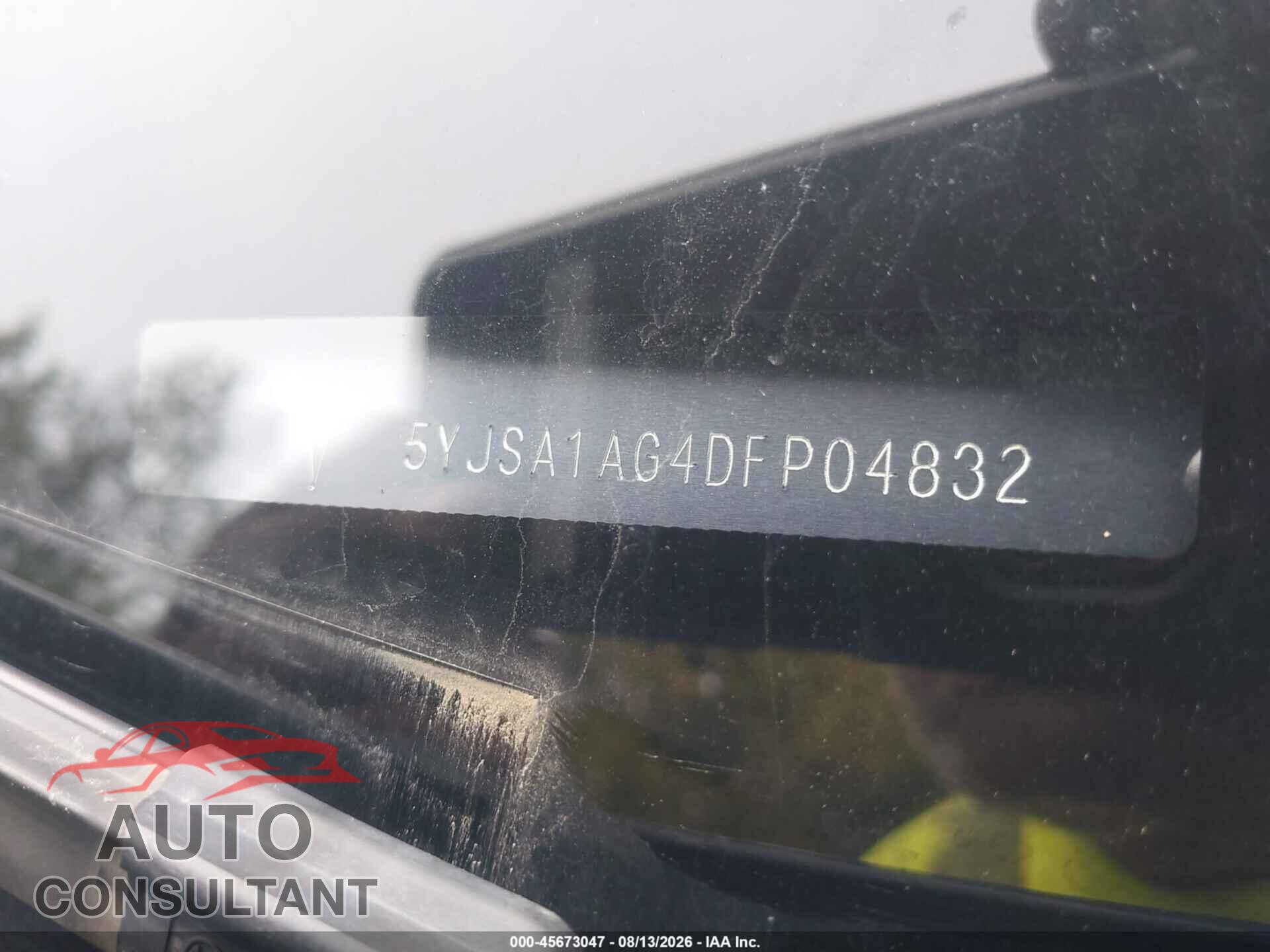 TESLA MODEL S 2013 - 5YJSA1AG4DFP04832