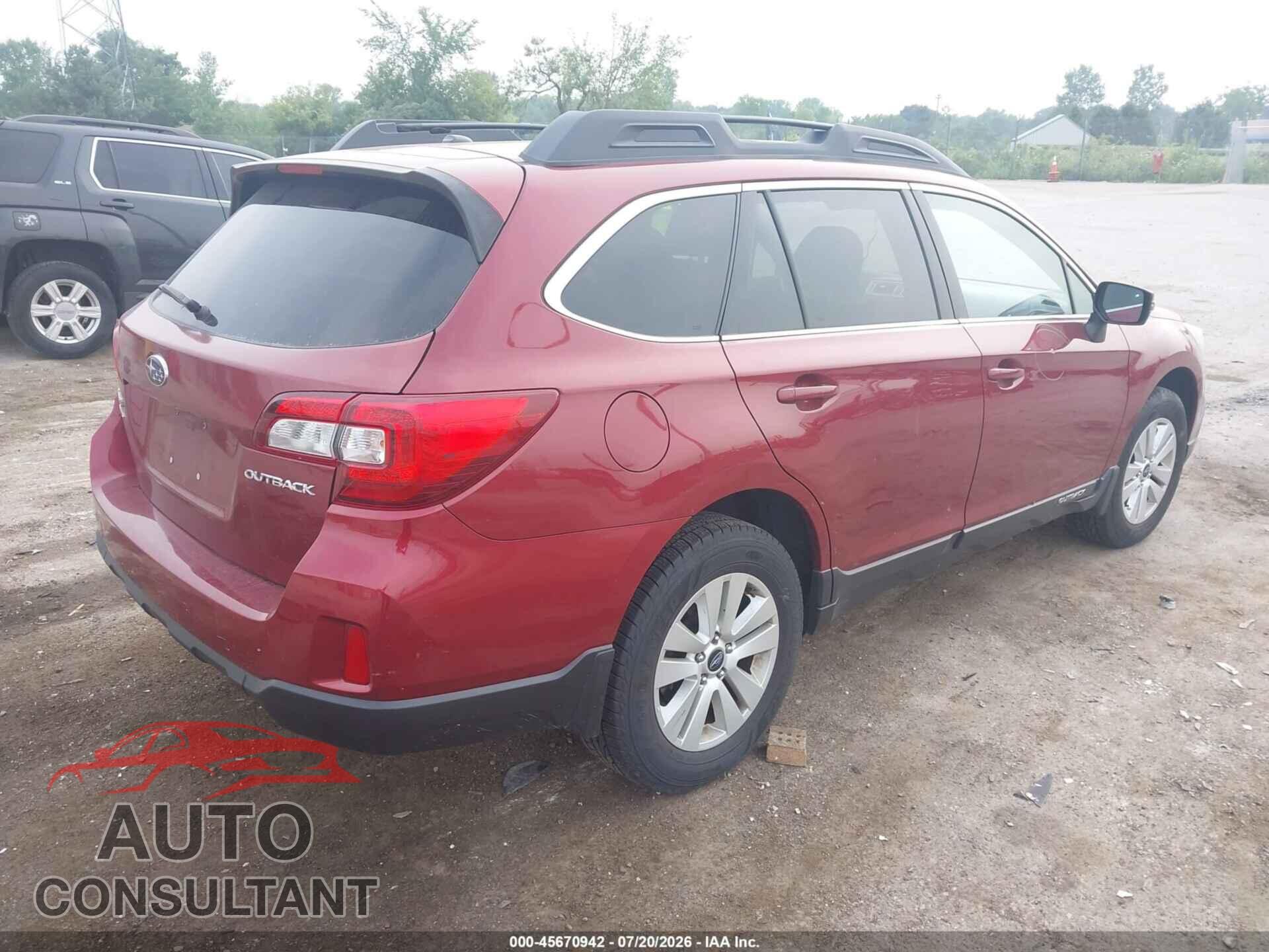 SUBARU OUTBACK 2015 - 4S4BSBFC7F3284102