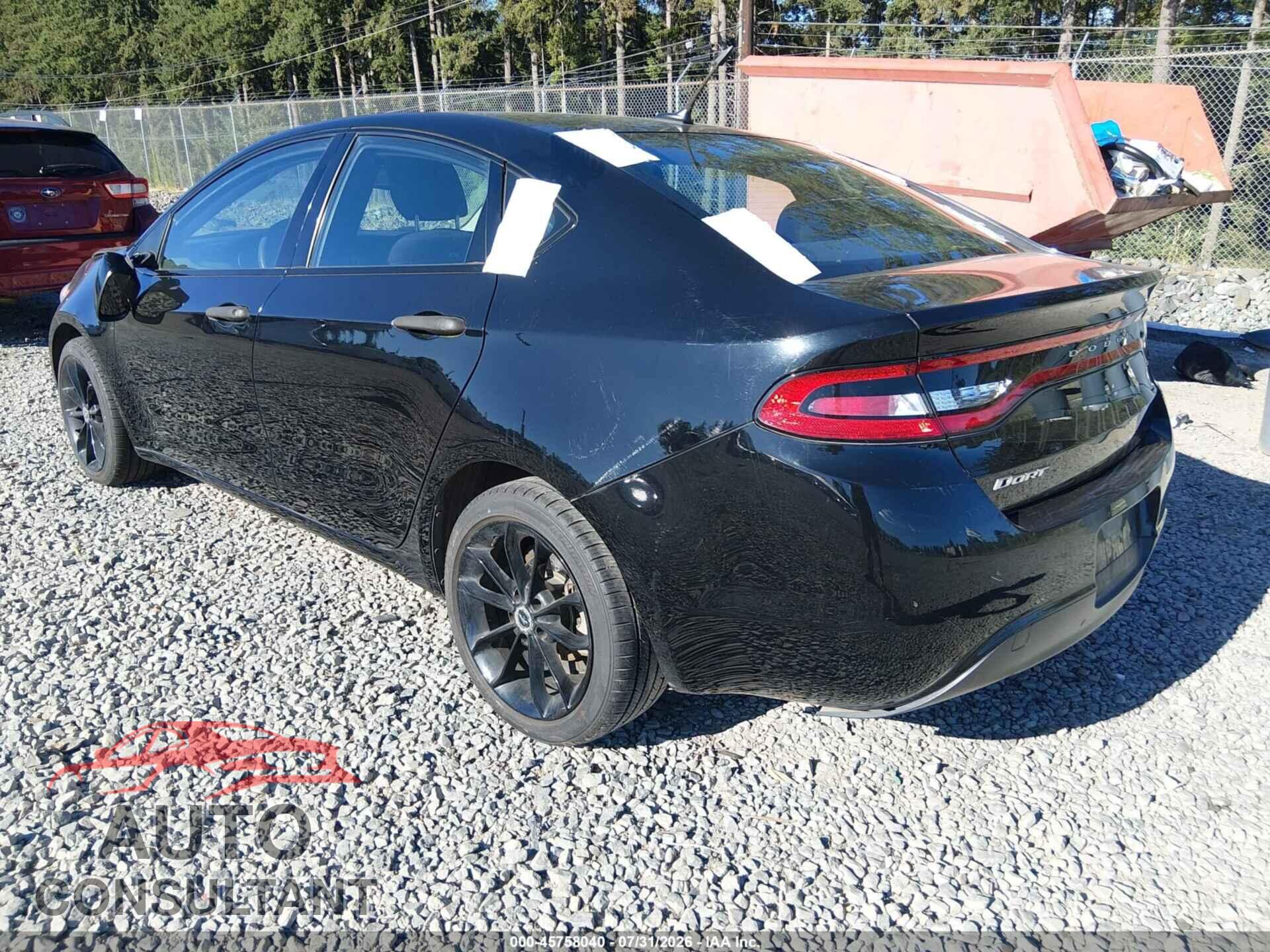 DODGE DART 2013 - 1C3CDFAAXDD247167