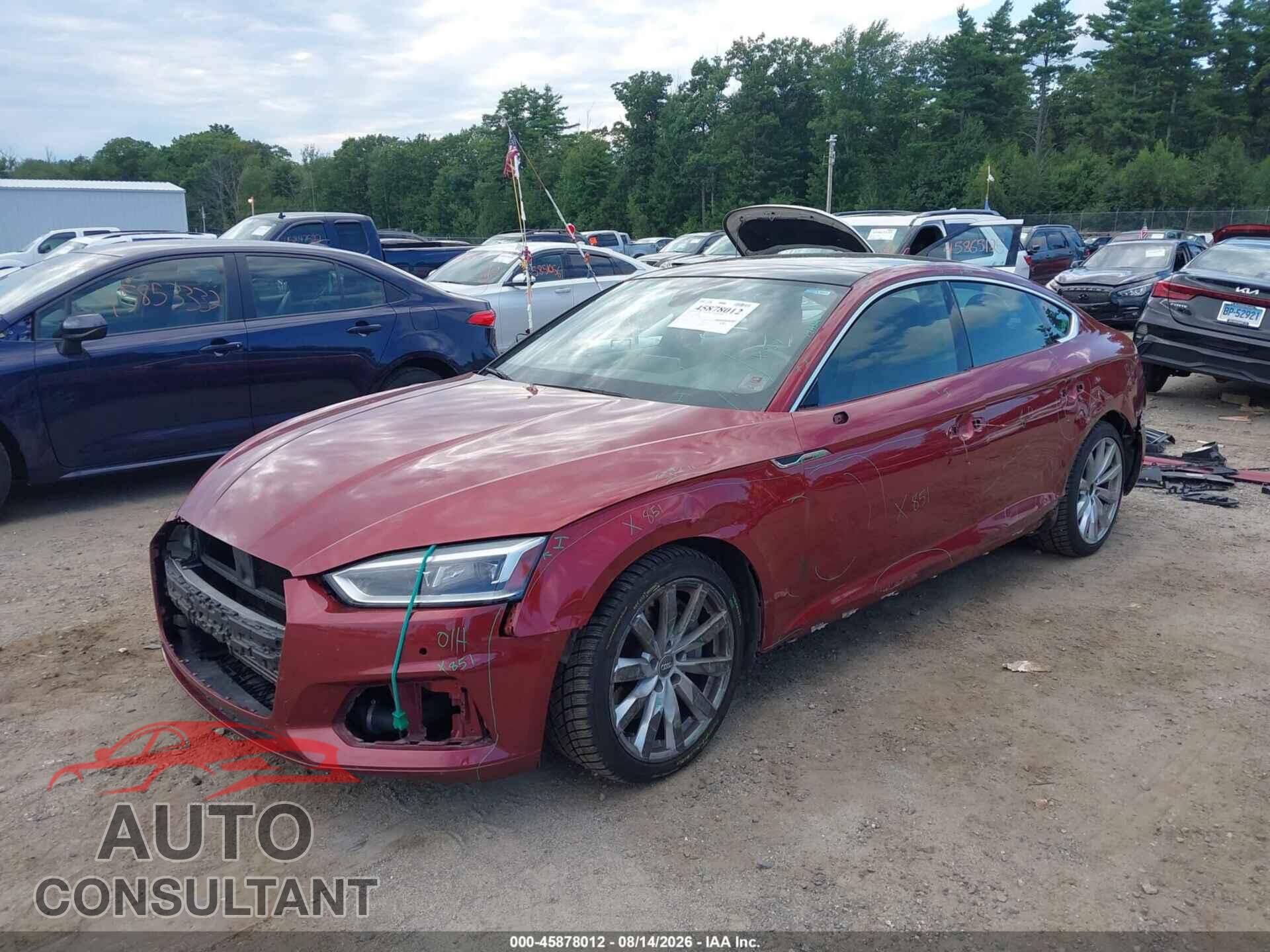 AUDI A5 2018 - WAUBNCF52JA113438