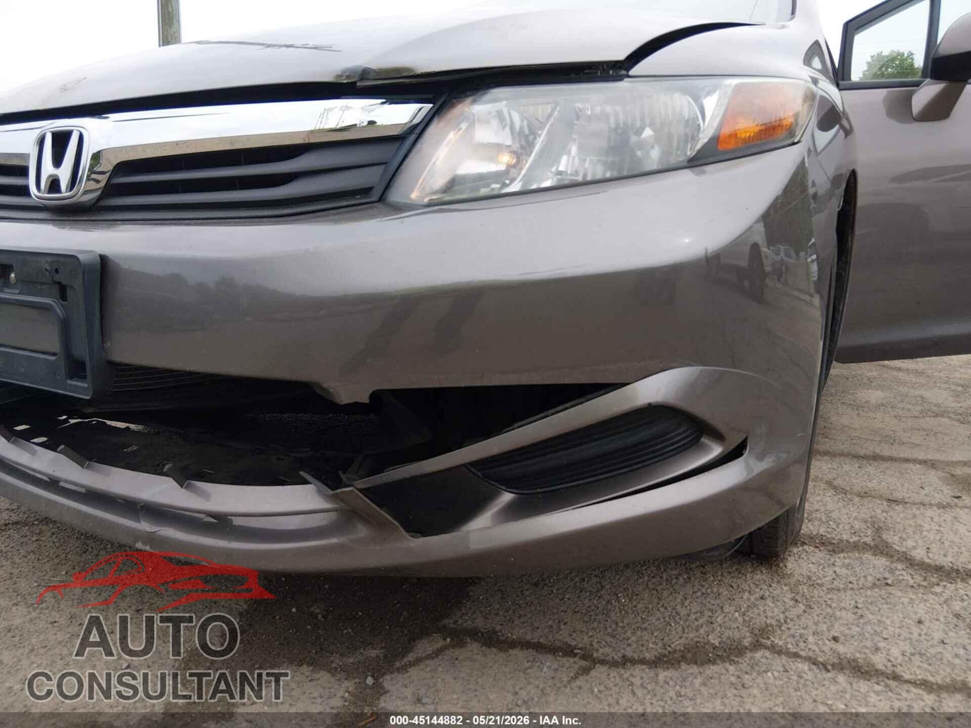 HONDA CIVIC 2012 - 19XFB2F92CE317330