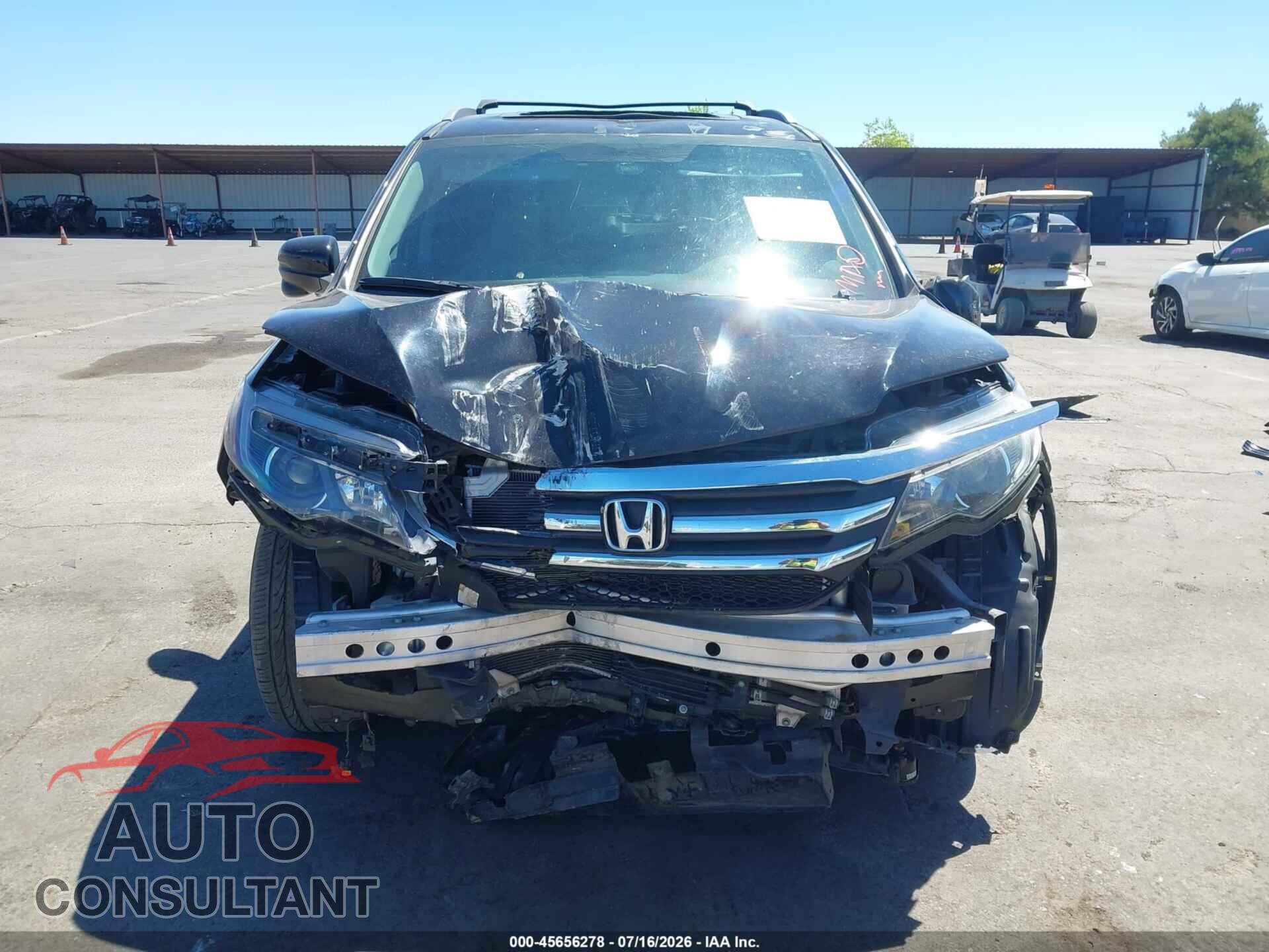 HONDA PILOT 2016 - 5FNYF6H84GB117199