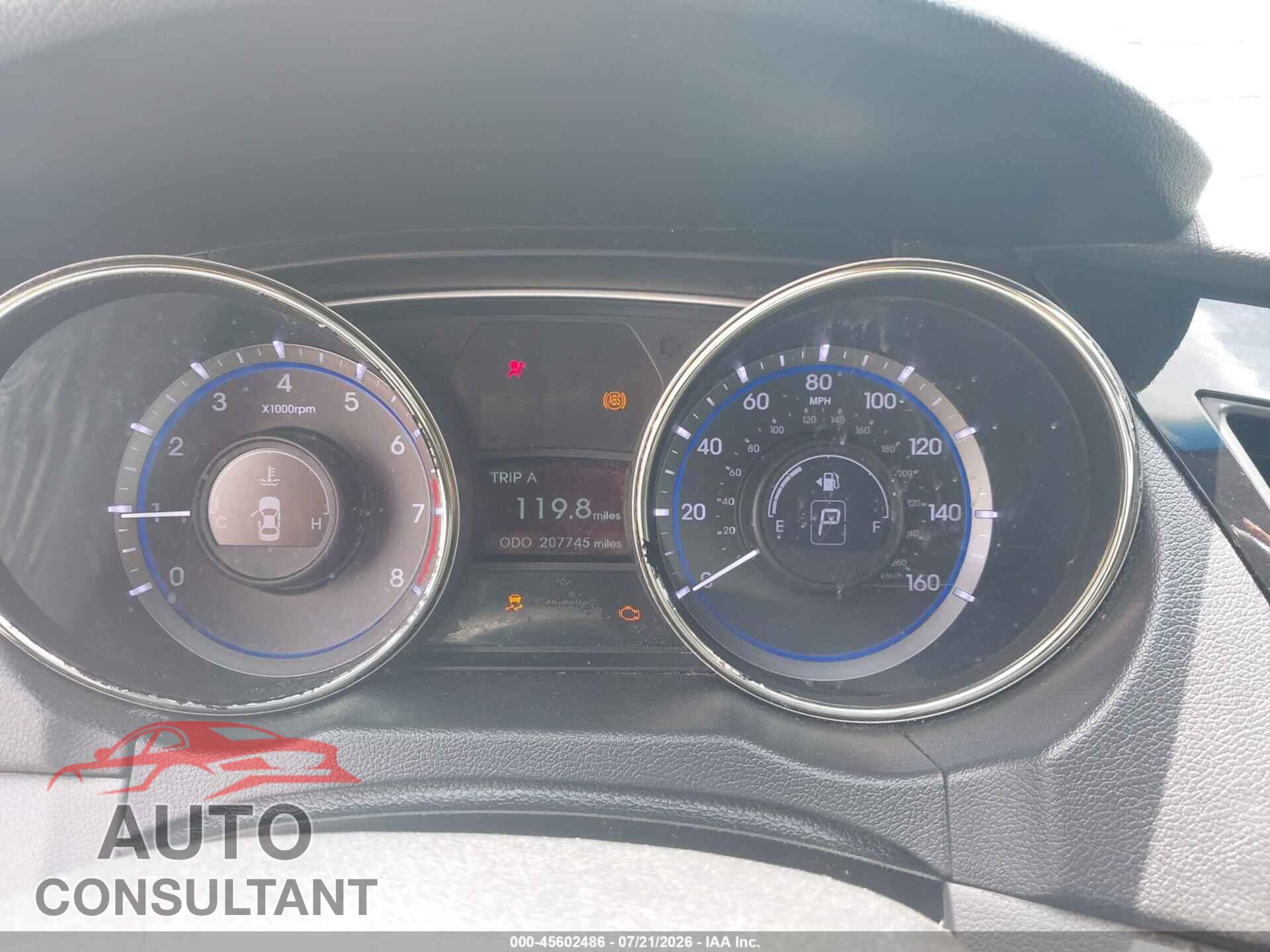 HYUNDAI SONATA 2013 - 5NPEB4ACXDH635848