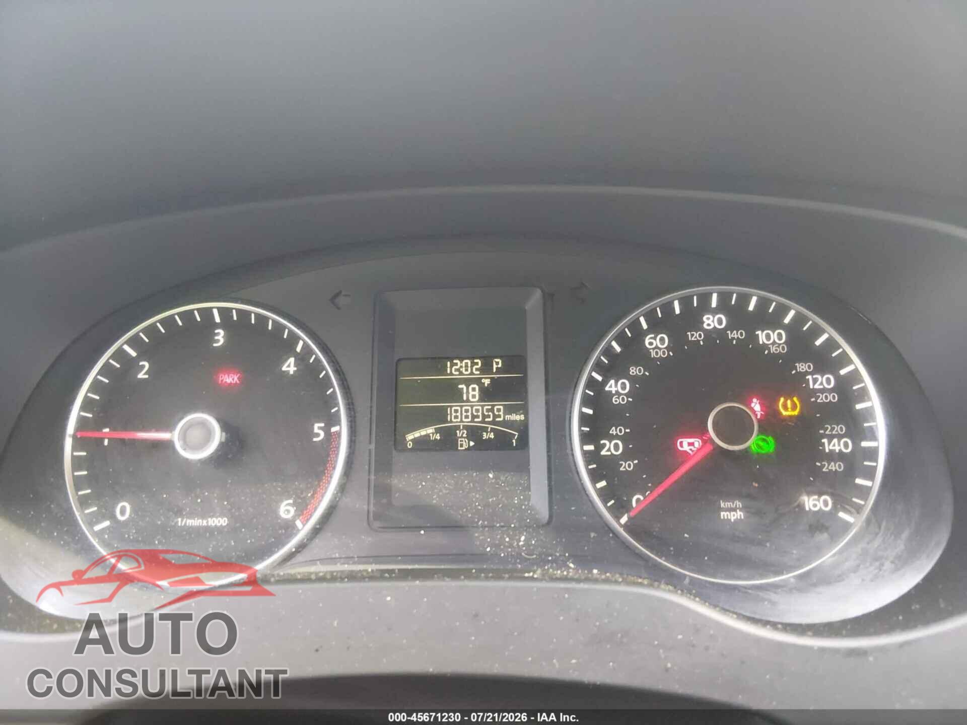 VOLKSWAGEN JETTA 2013 - 3VWLL7AJ6DM206086