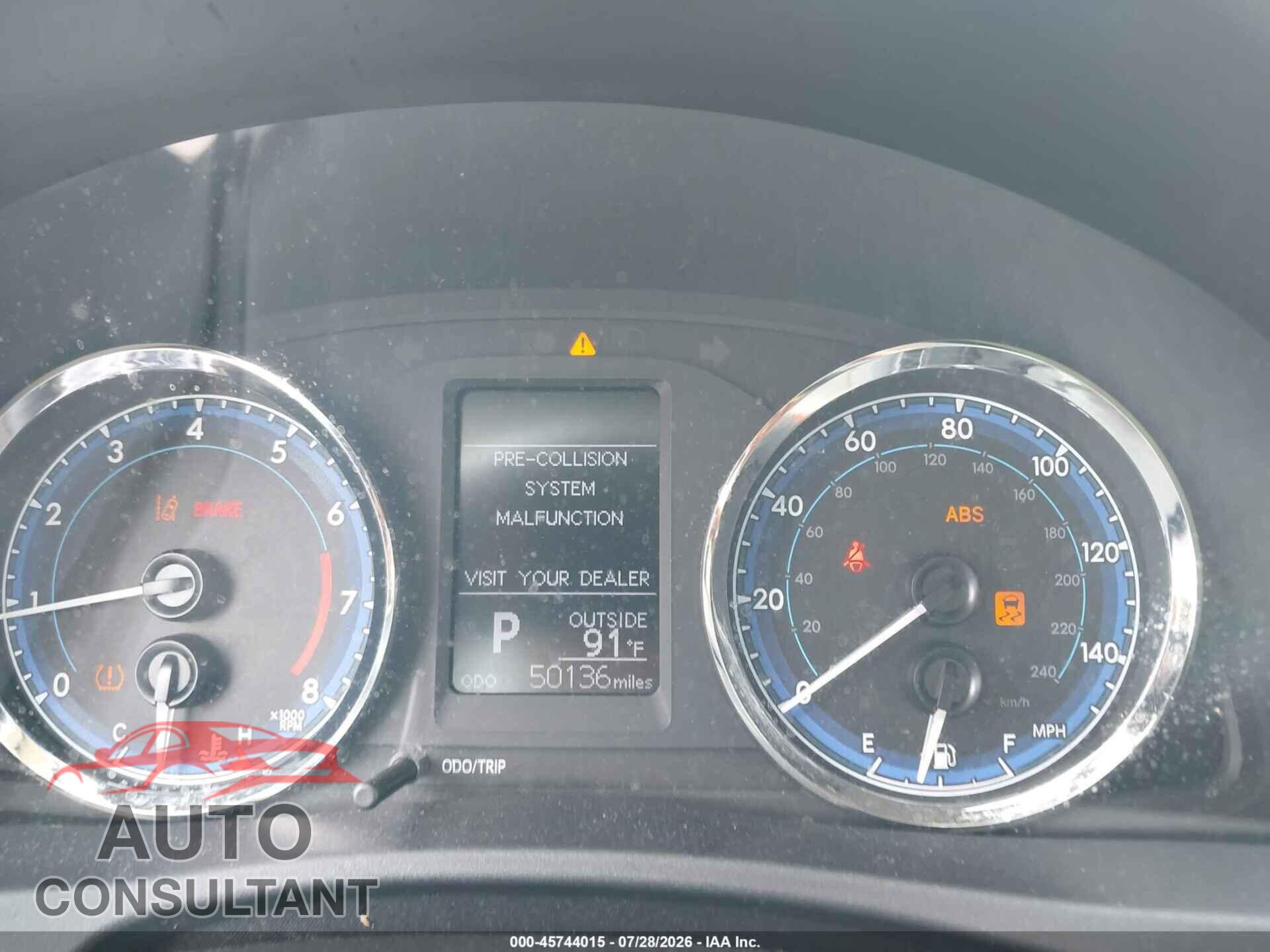 TOYOTA COROLLA 2017 - 2T1BURHE2HC938410
