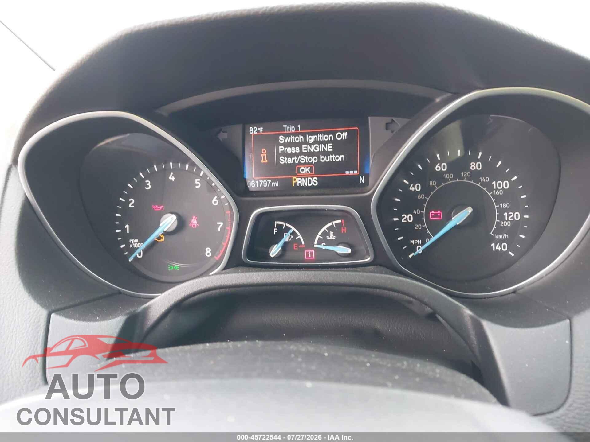 FORD FOCUS 2018 - 1FADP3N2XJL314236