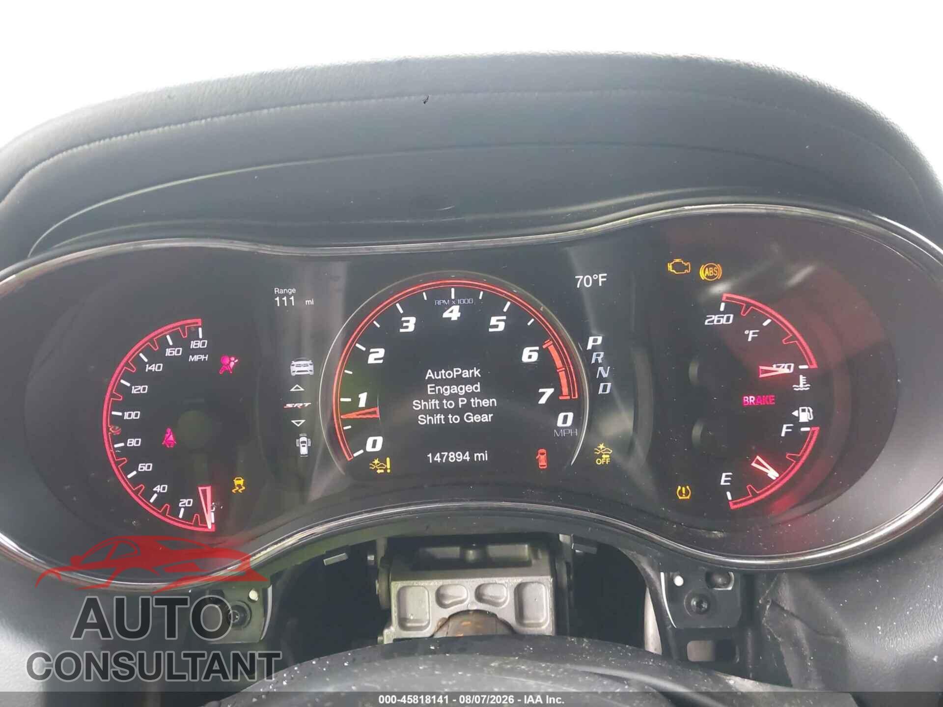 DODGE DURANGO 2020 - 1C4SDJGJ4LC411907