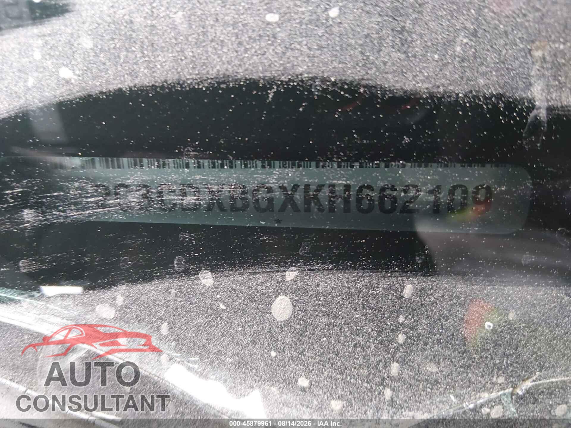 DODGE CHARGER 2019 - 2C3CDXBGXKH662109