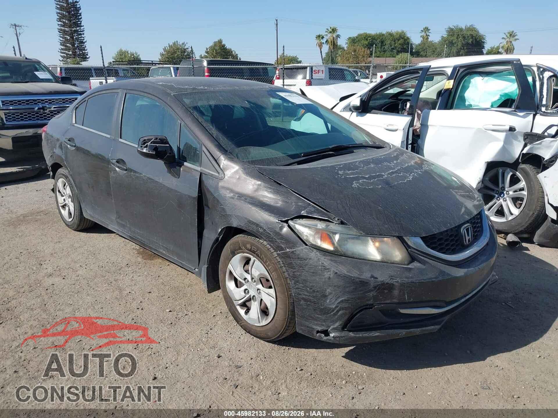 HONDA CIVIC 2013 - 19XFB2F59DE232046