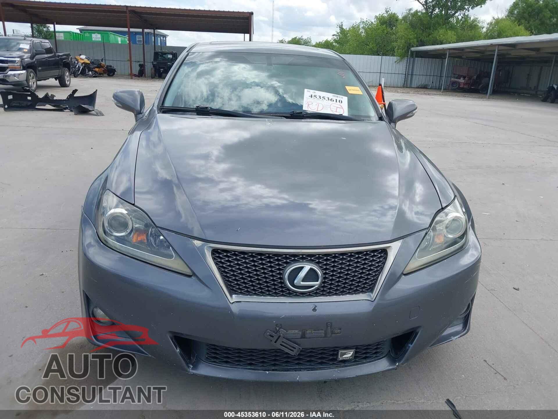 LEXUS IS 250 2012 - JTHBF5C28C5174566