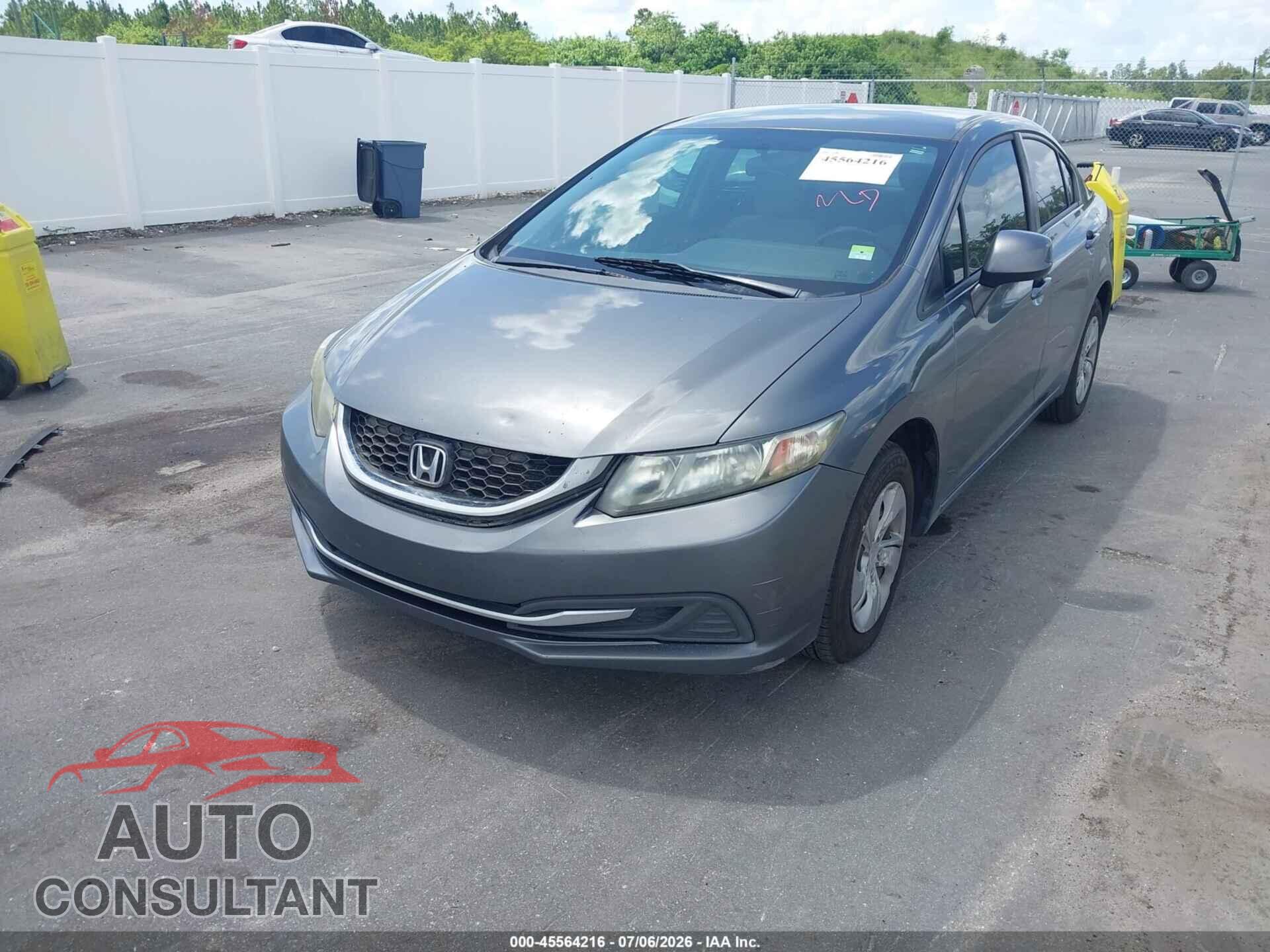 HONDA CIVIC 2013 - 2HGFB2F51DH300653
