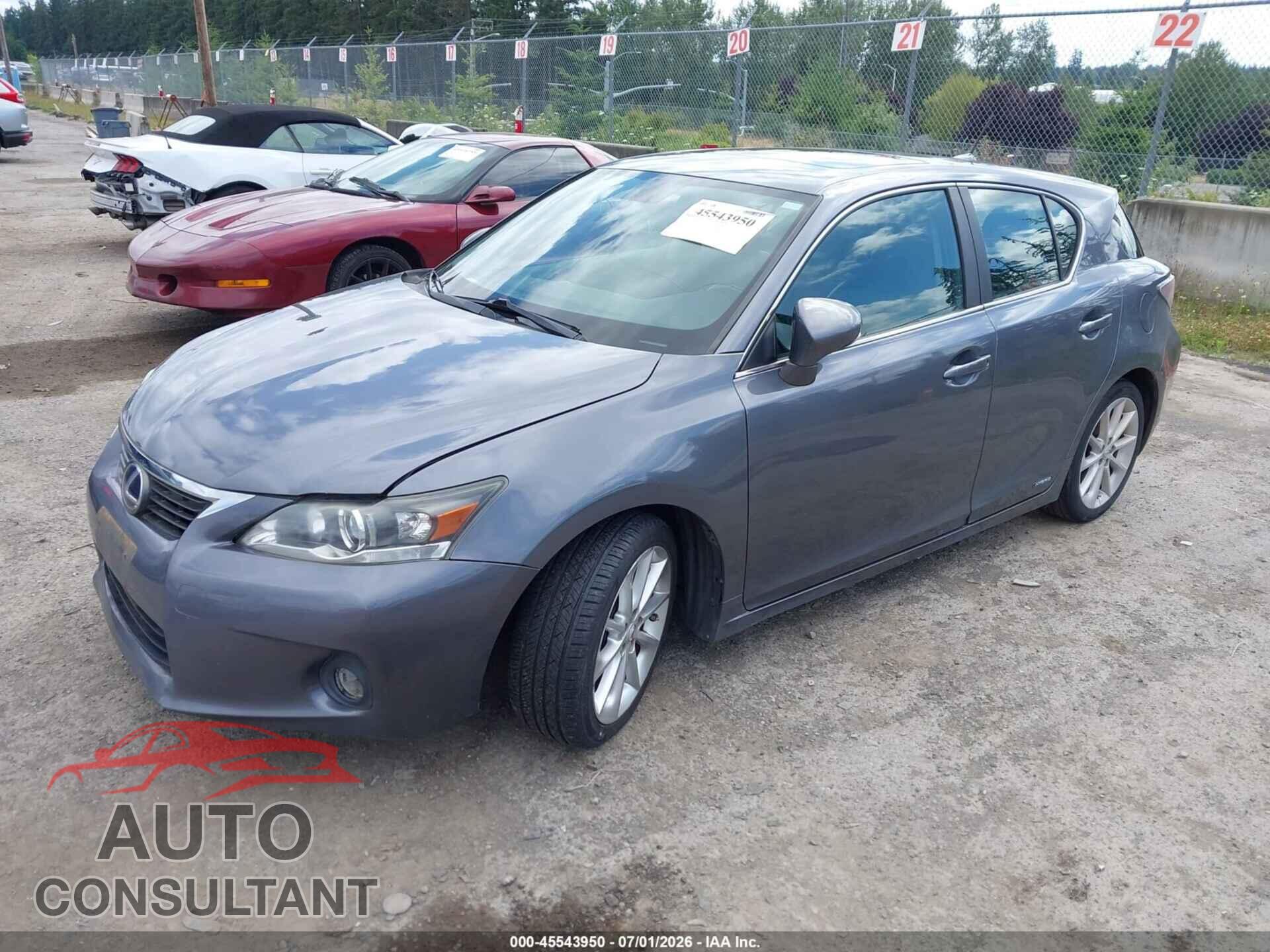 LEXUS CT 200H 2013 - JTHKD5BH9D2132809