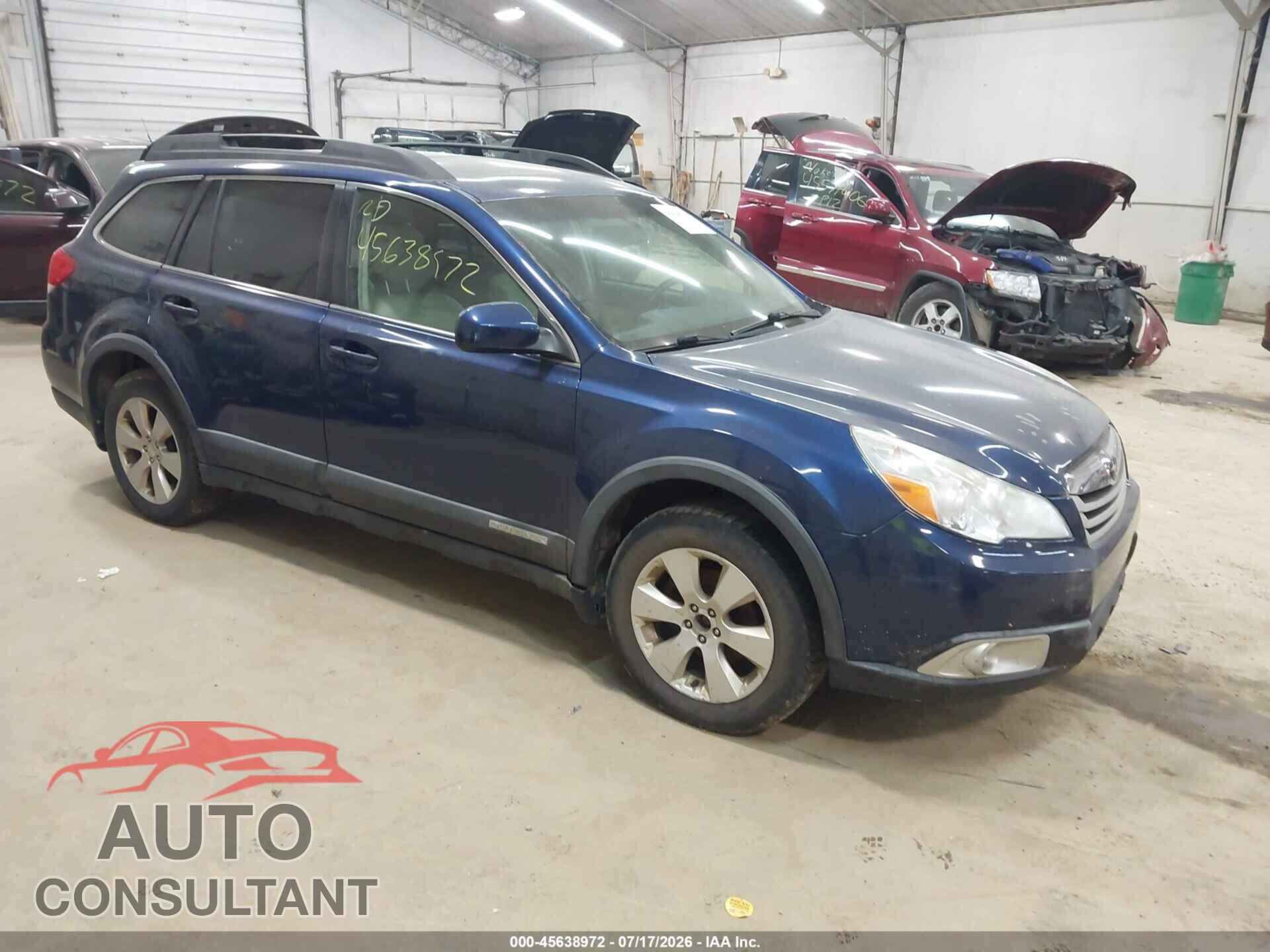 SUBARU OUTBACK 2010 - 4S4BRBGC7A3310703